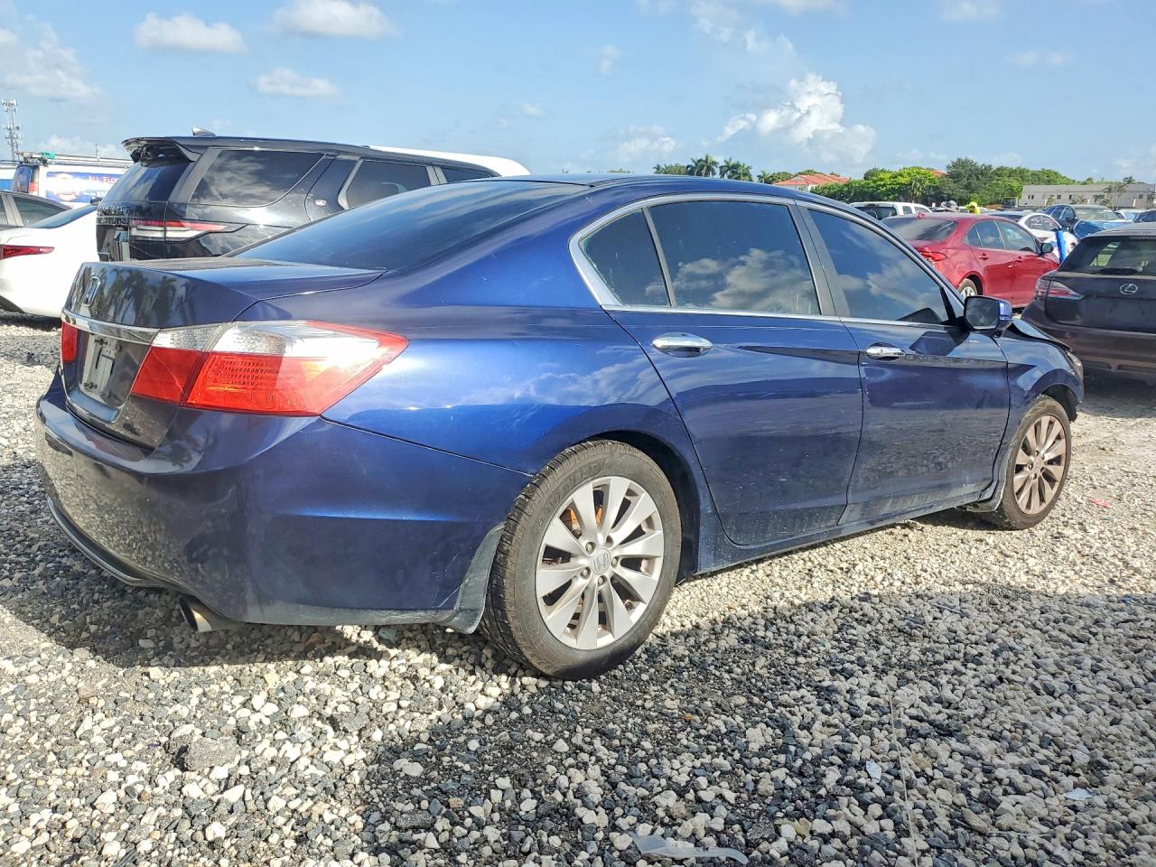 2014 Honda Accord Ex Blue vin: 1HGCR2F71EA169580