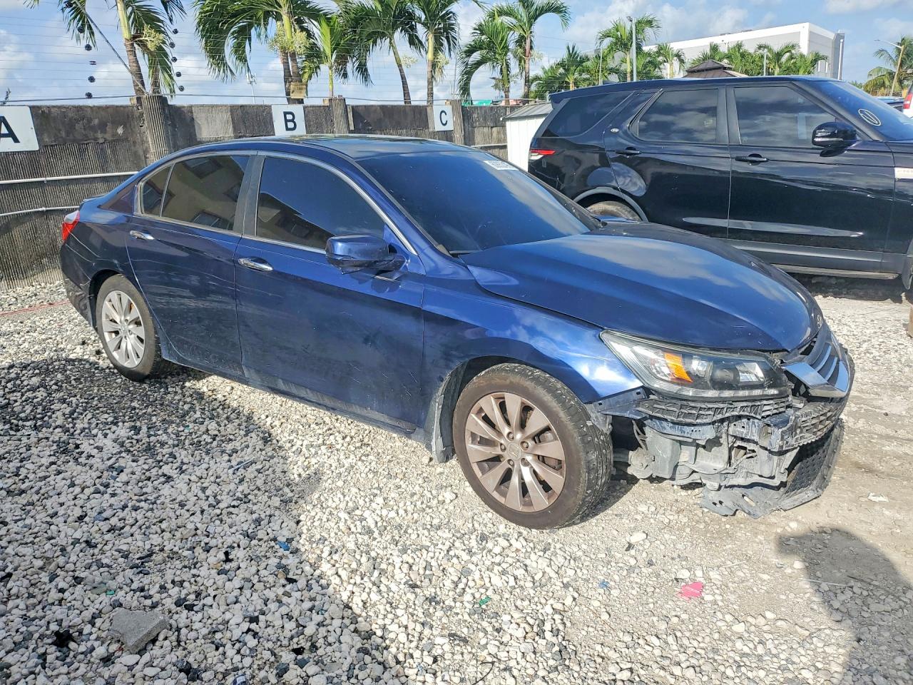 2014 Honda Accord Ex Blue vin: 1HGCR2F71EA169580