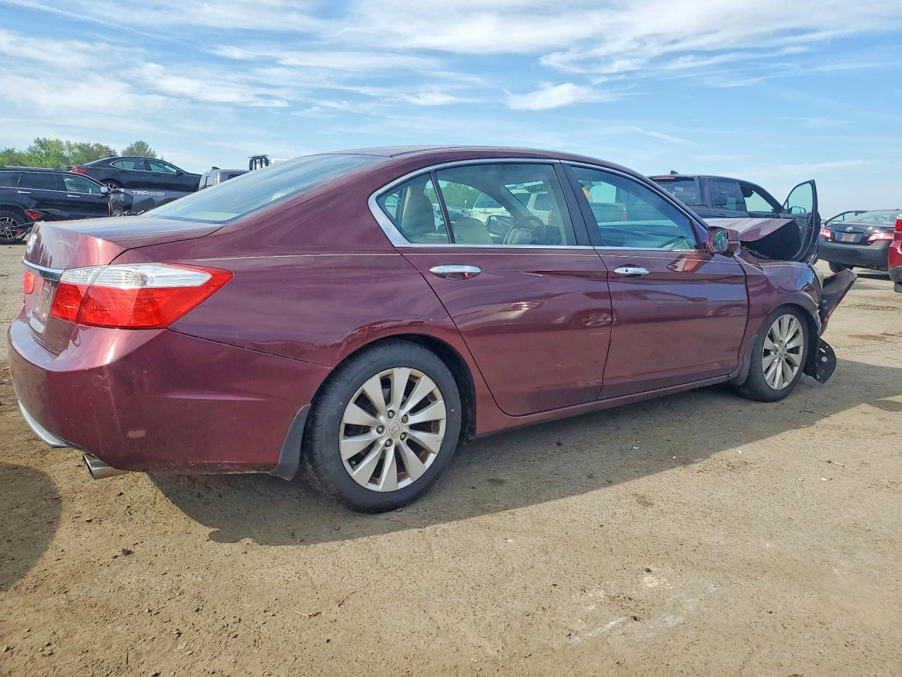 2014 Honda Accord Ex Maroon vin: 1HGCR2F71EA224948