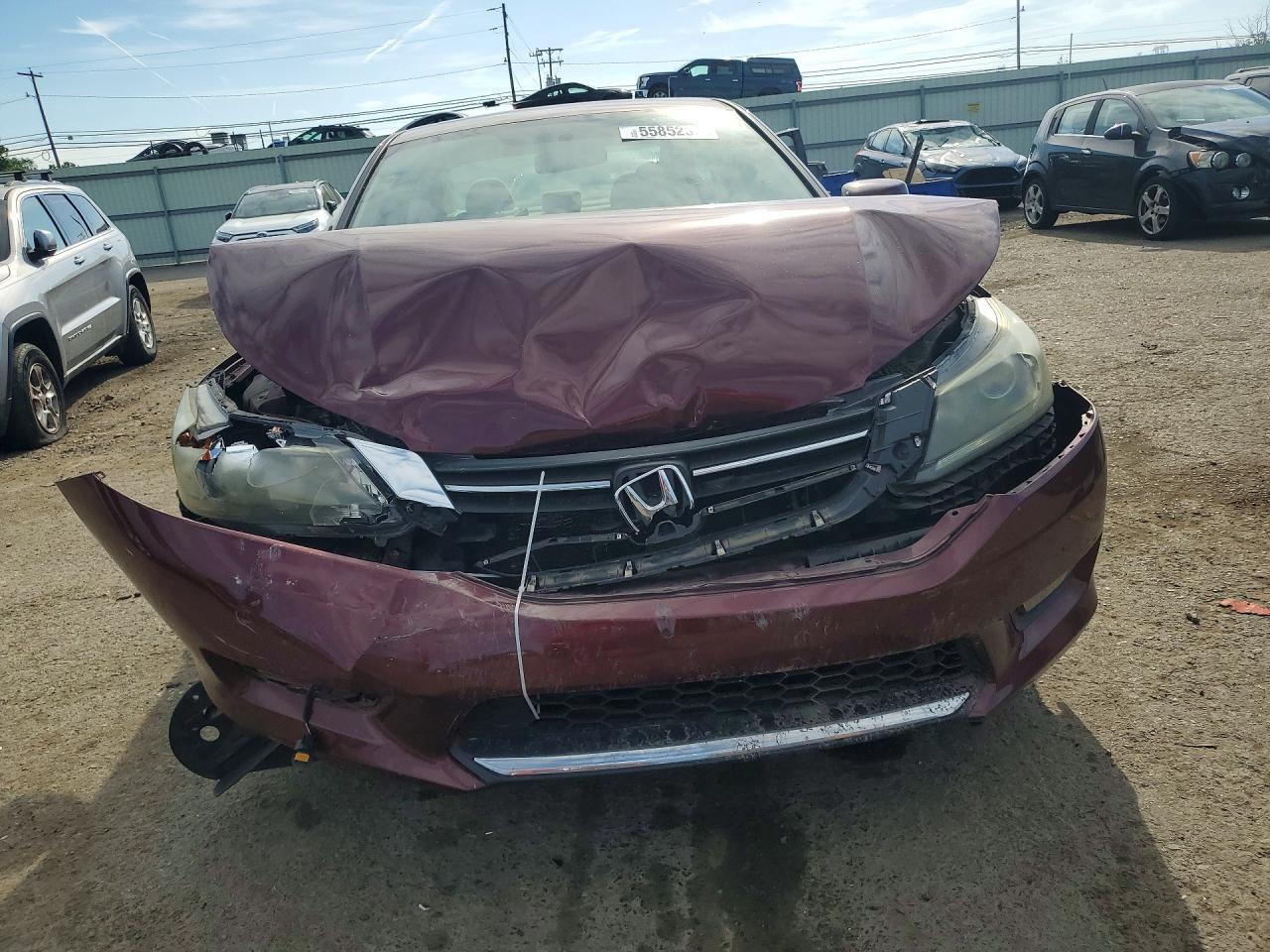 2014 Honda Accord Ex Maroon vin: 1HGCR2F71EA224948