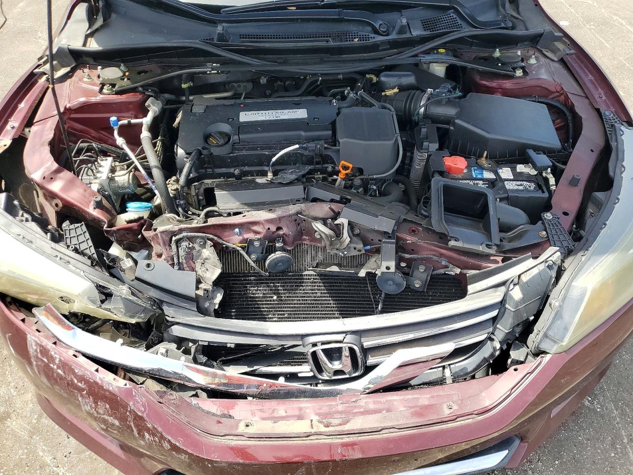 2015 Honda Accord Ex Burgundy vin: 1HGCR2F71FA021091