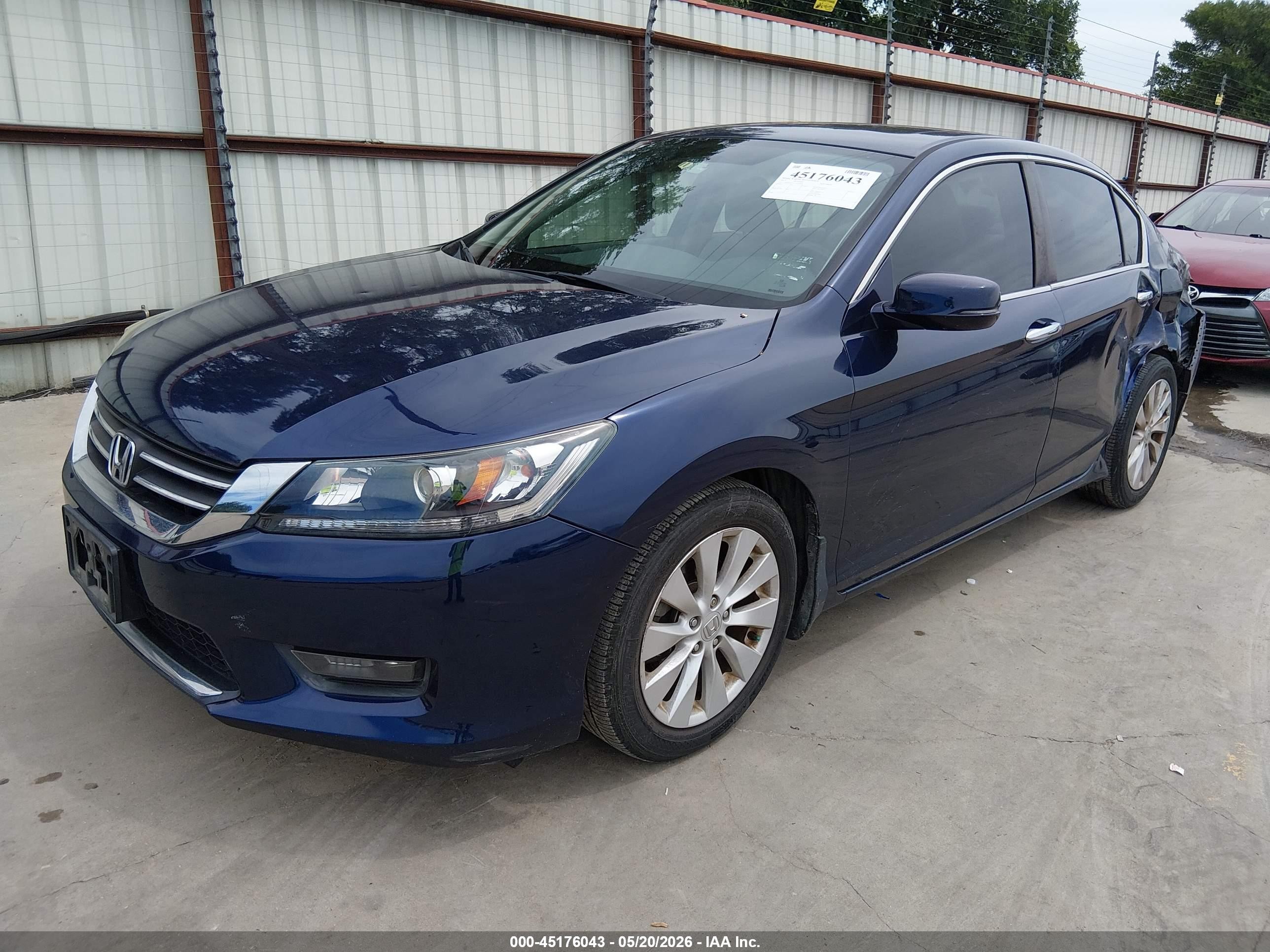 2015 Honda Accord Ex Dark Blue vin: 1HGCR2F71FA029059