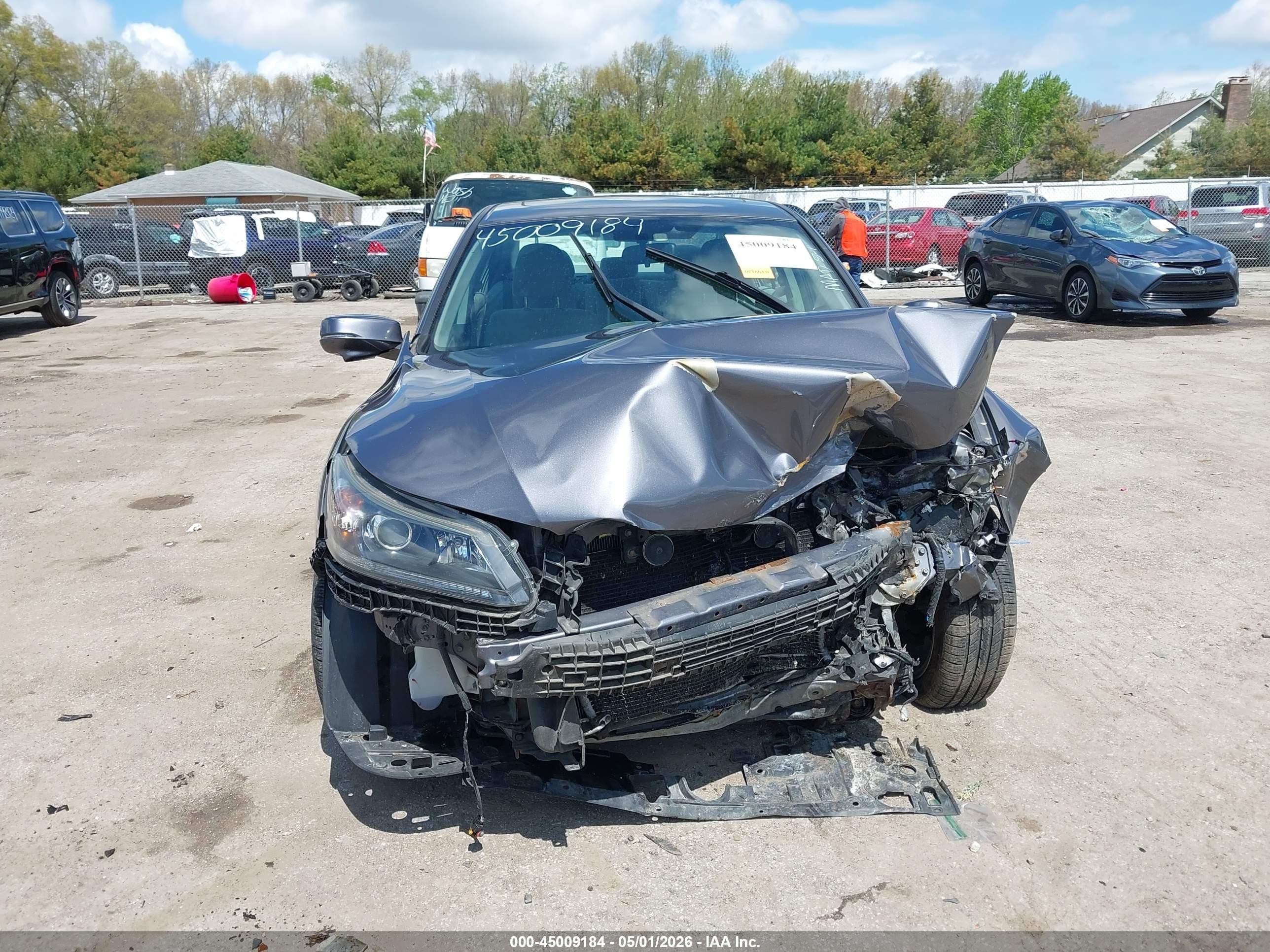 2015 Honda Accord Ex Gray vin: 1HGCR2F71FA081310