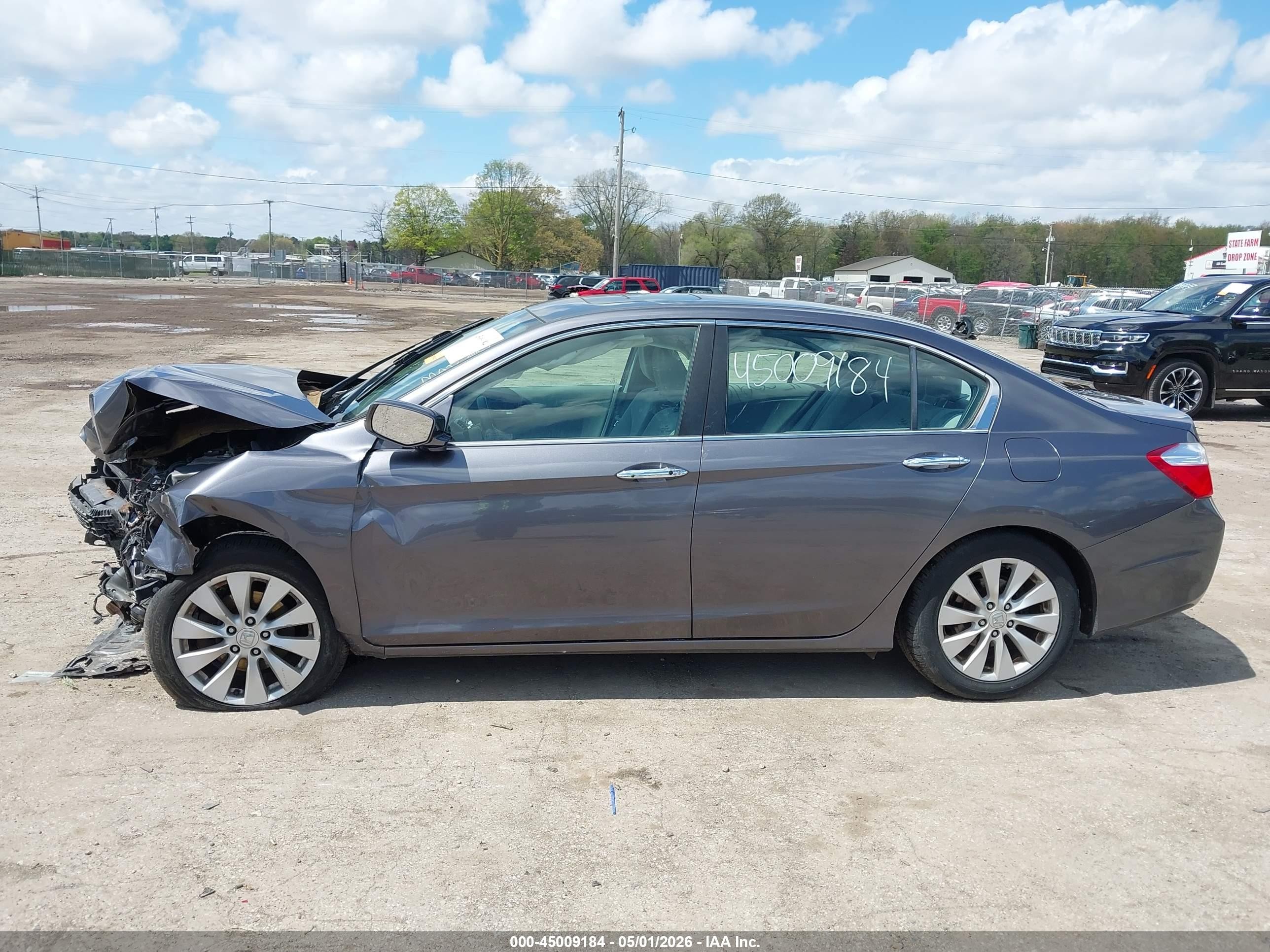 2015 Honda Accord Ex Gray vin: 1HGCR2F71FA081310