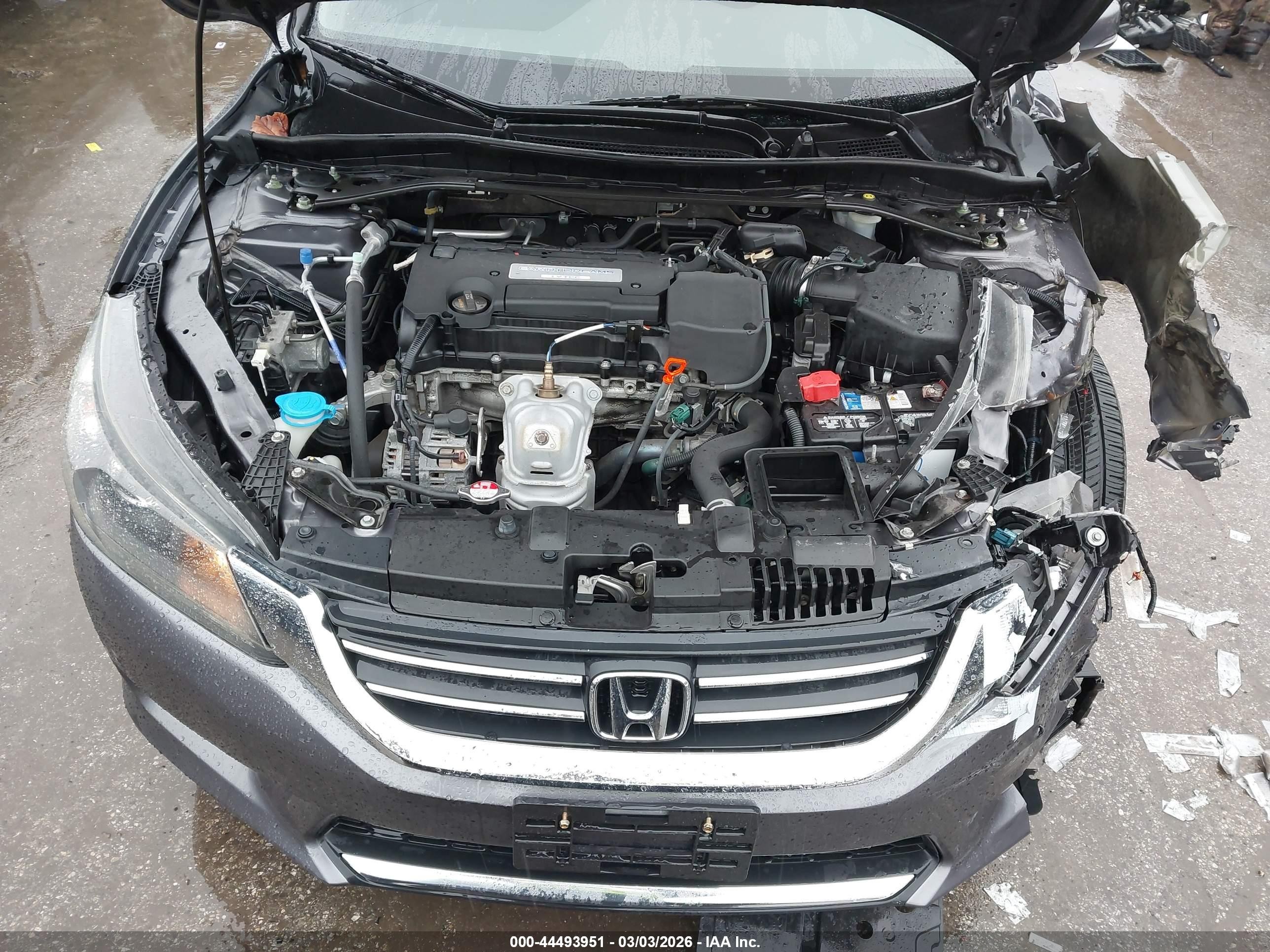 2015 Honda Accord Ex Gray vin: 1HGCR2F71FA097796