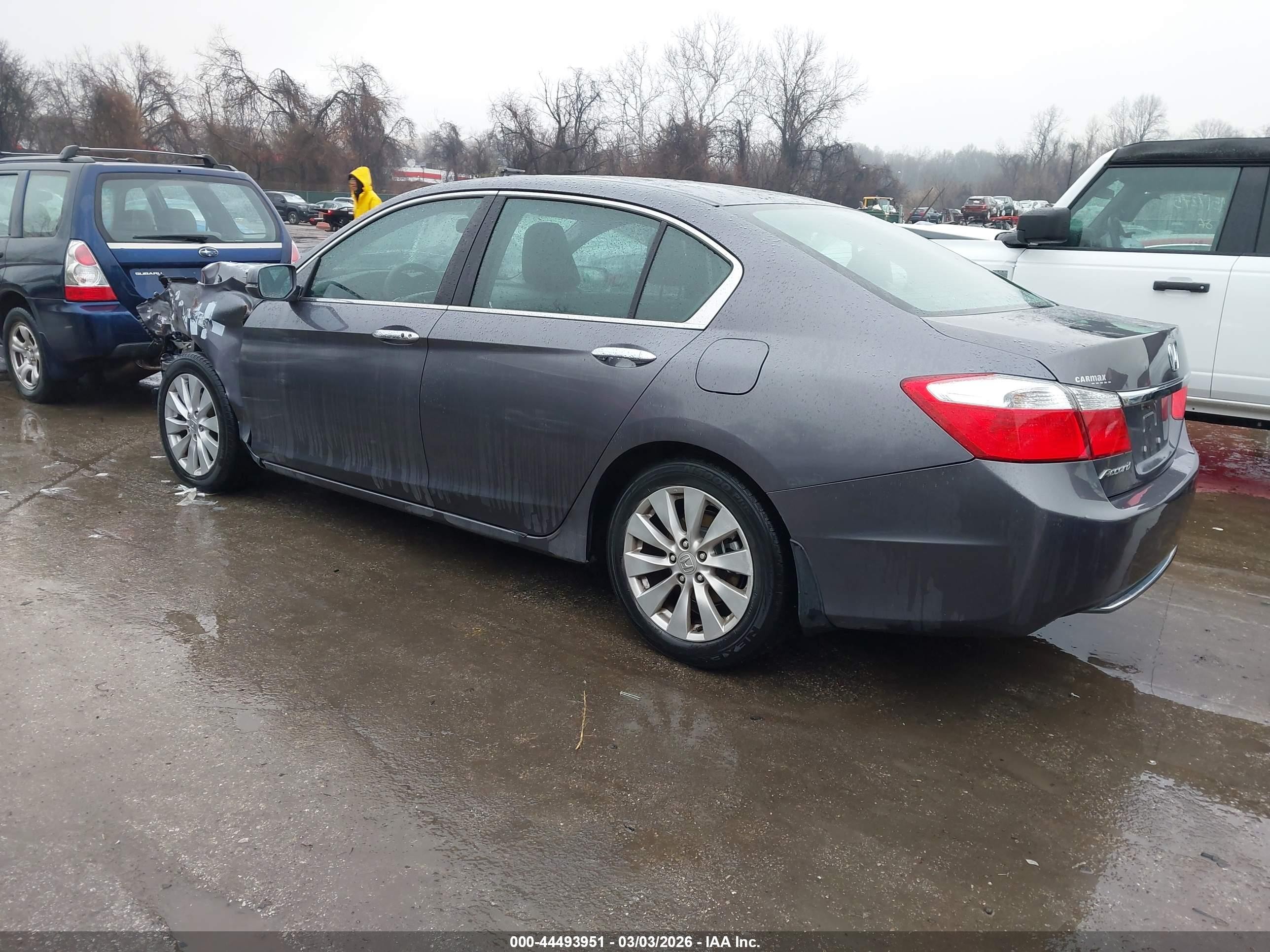 2015 Honda Accord Ex Gray vin: 1HGCR2F71FA097796