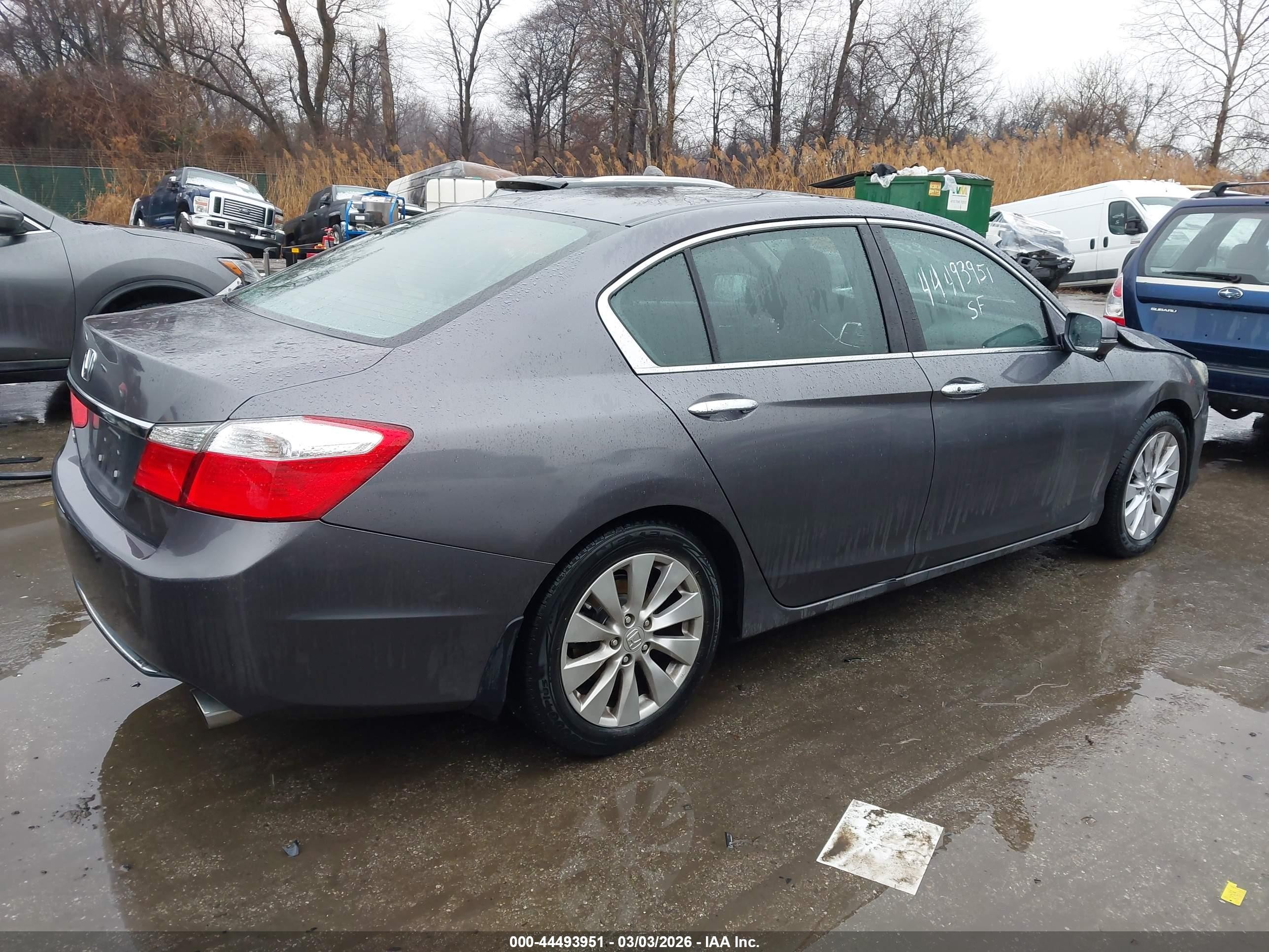 2015 Honda Accord Ex Gray vin: 1HGCR2F71FA097796