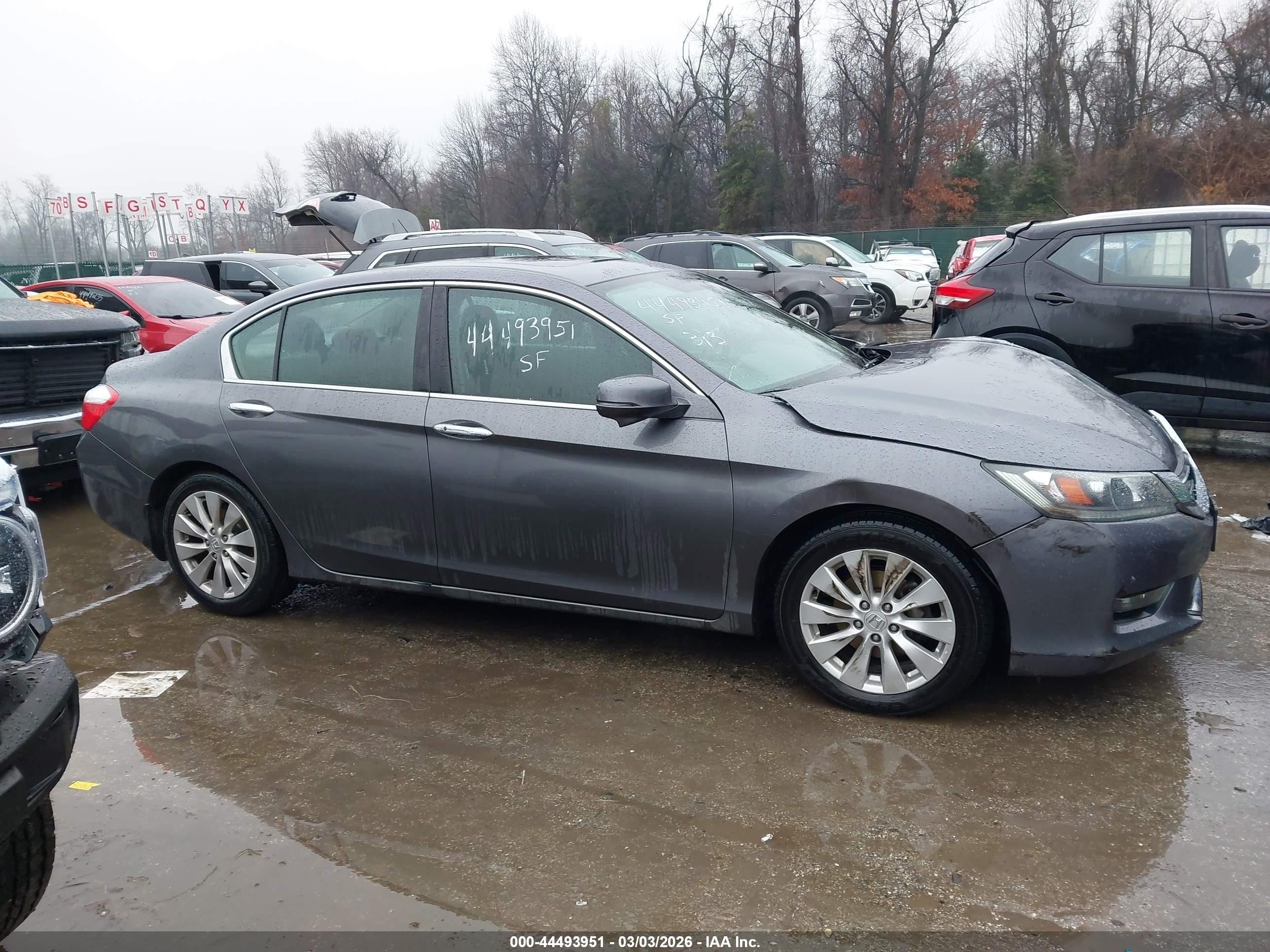 2015 Honda Accord Ex Gray vin: 1HGCR2F71FA097796