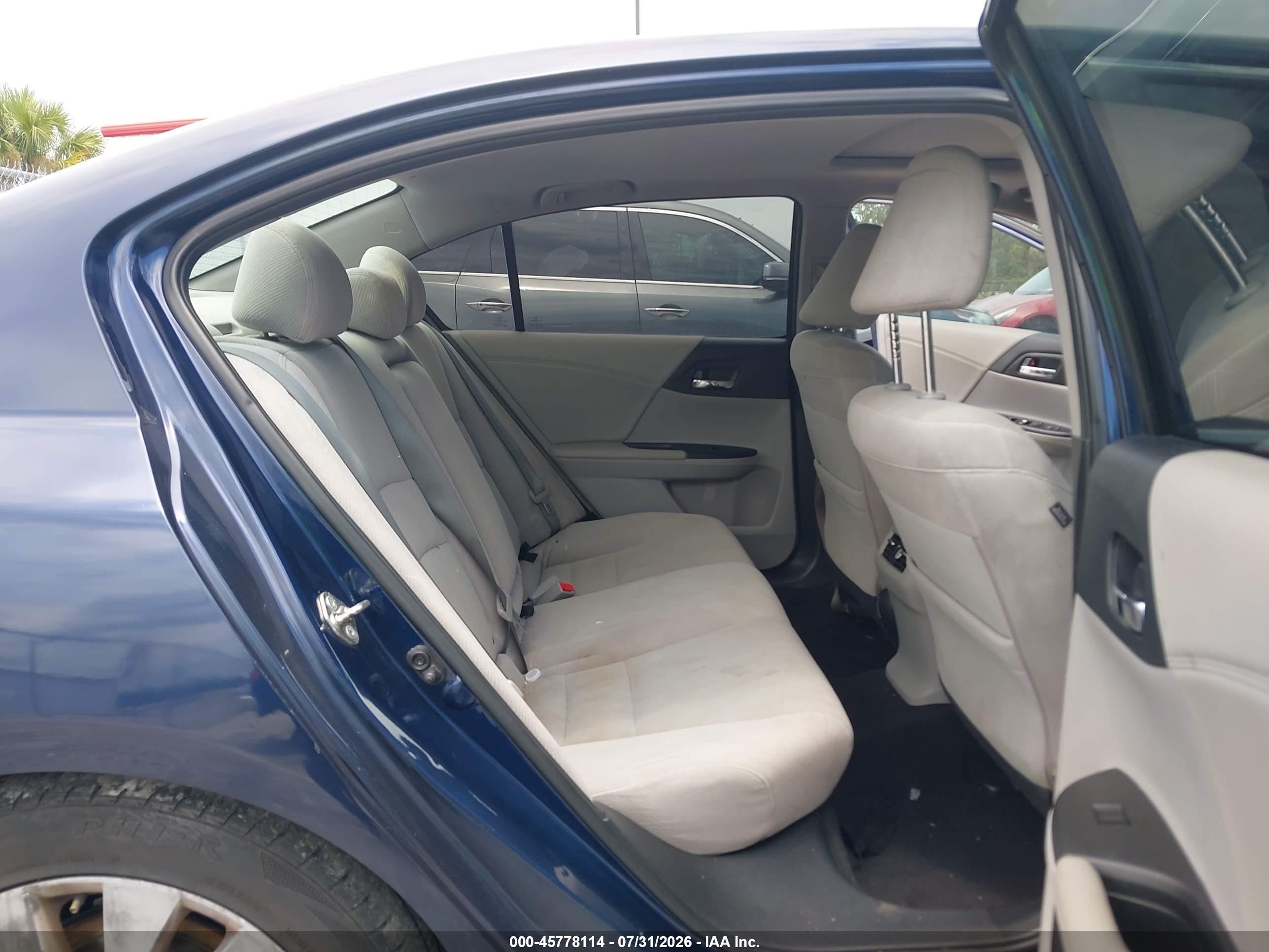 2015 Honda Accord Ex Blue vin: 1HGCR2F71FA114225