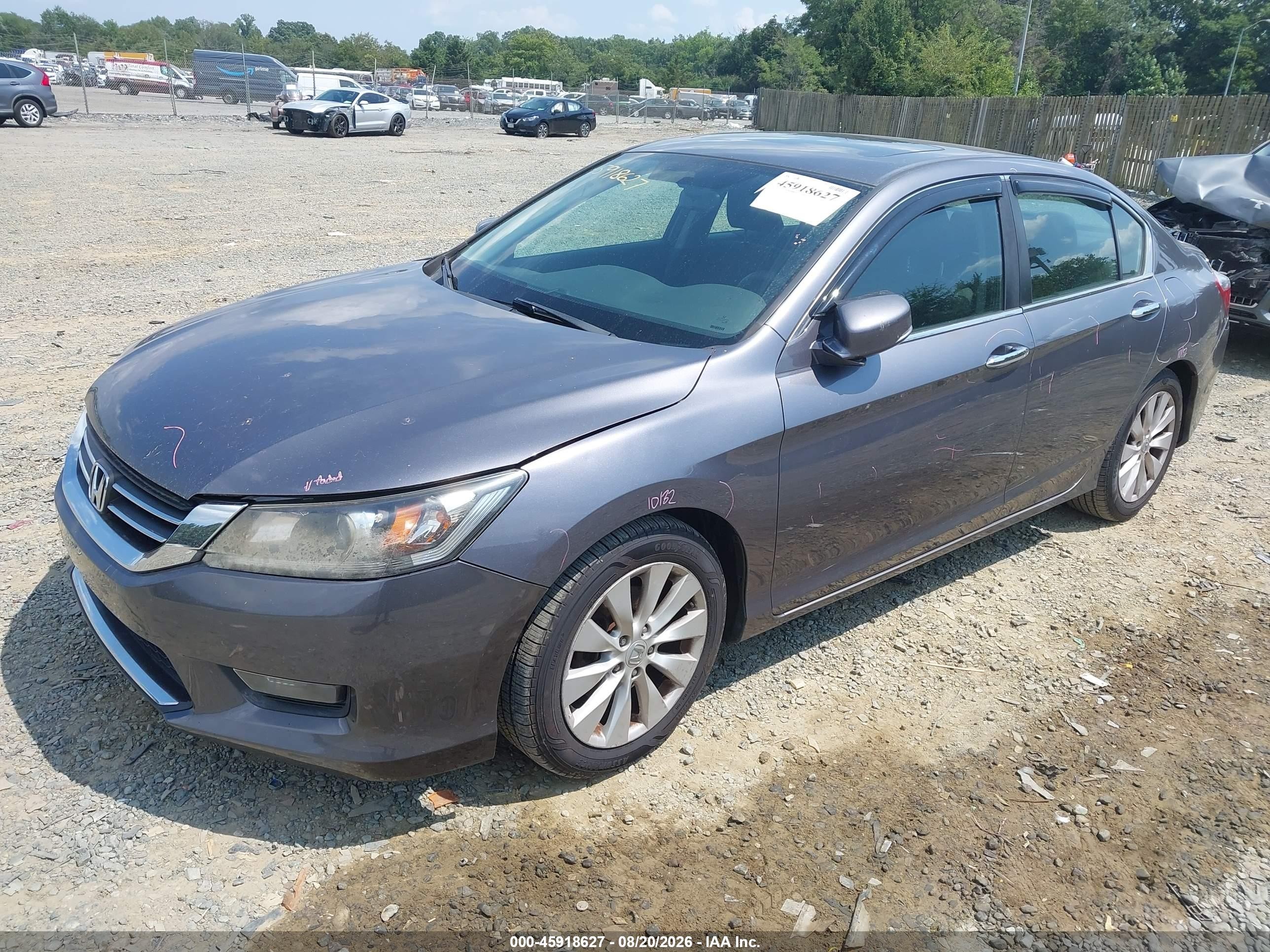 2015 Honda Accord Ex Gray vin: 1HGCR2F71FA155812