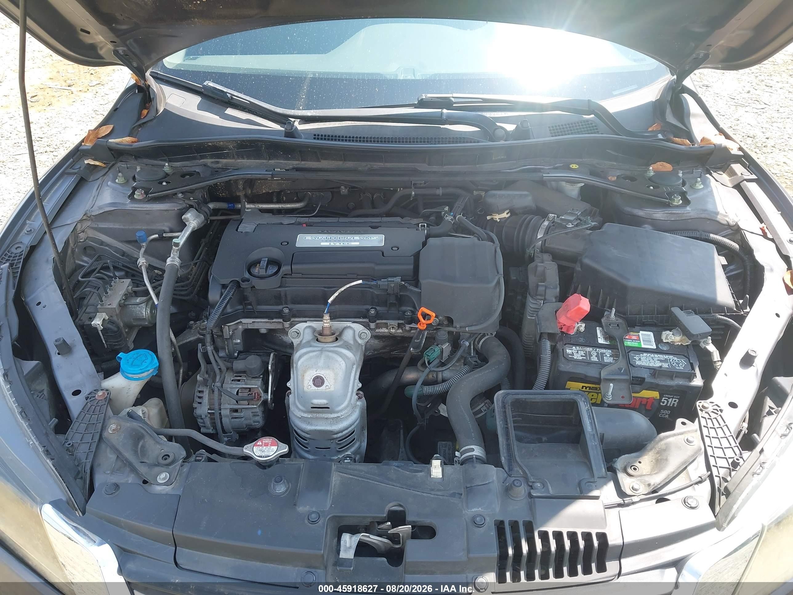 2015 Honda Accord Ex Gray vin: 1HGCR2F71FA155812