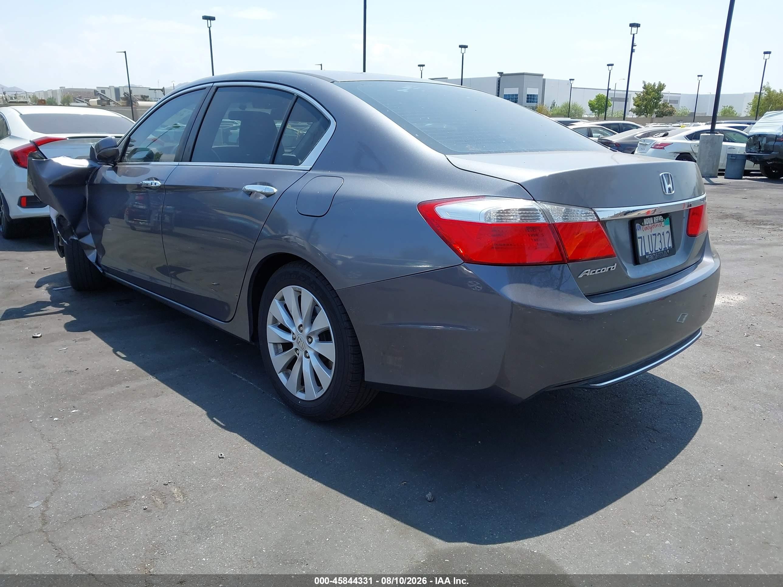 2015 Honda Accord Ex Gray vin: 1HGCR2F71FA203356