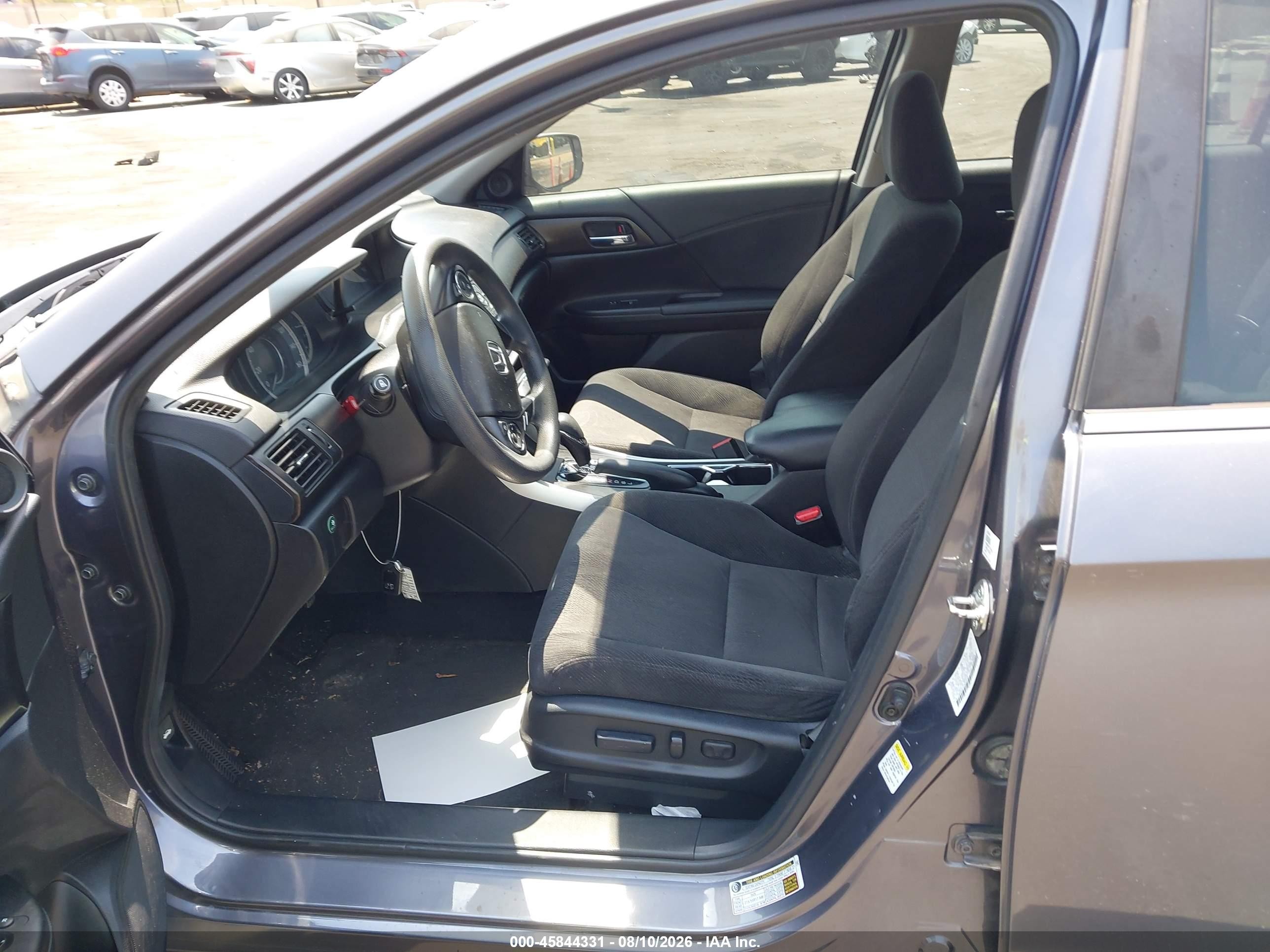 2015 Honda Accord Ex Gray vin: 1HGCR2F71FA203356