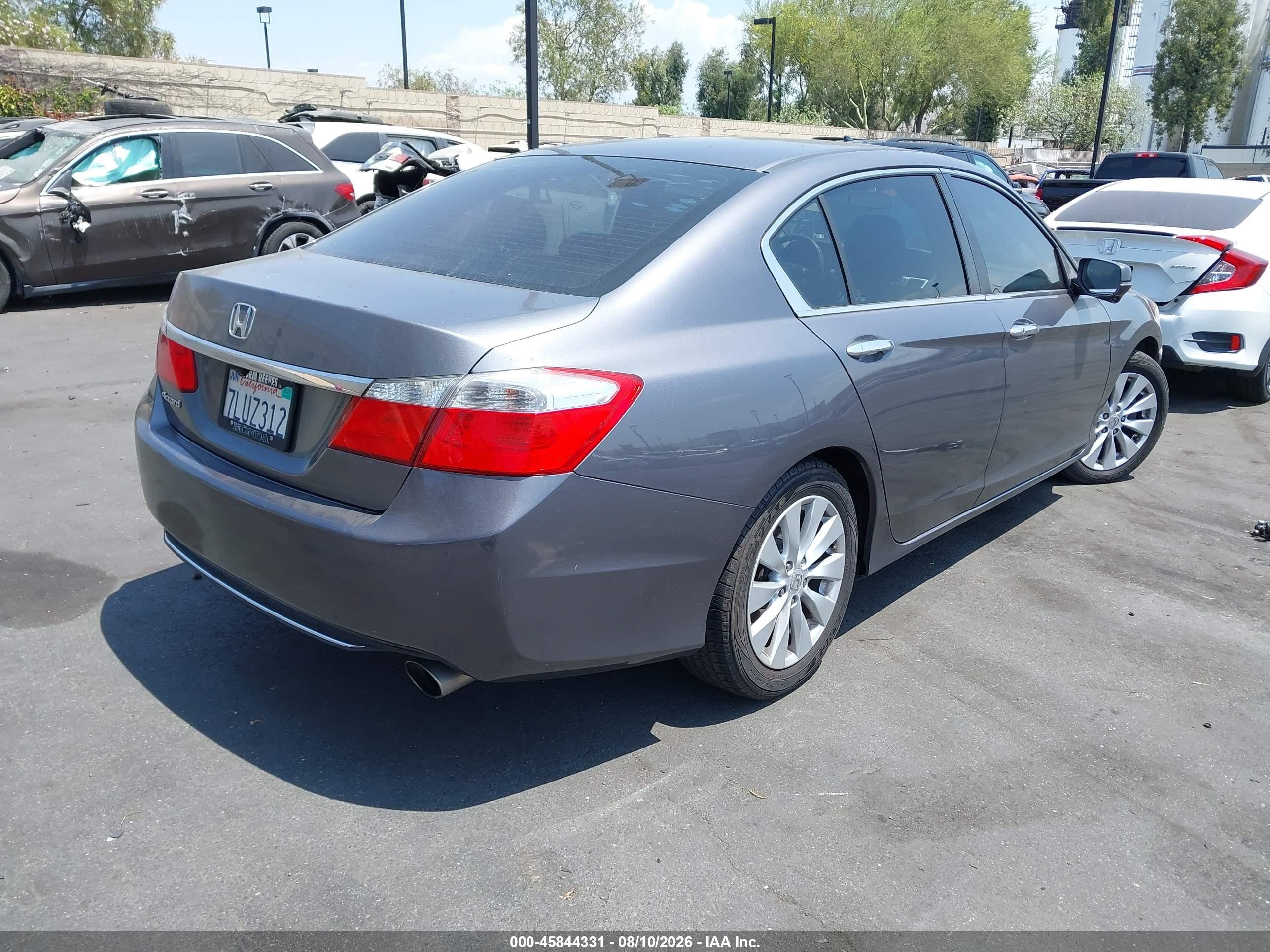 2015 Honda Accord Ex Gray vin: 1HGCR2F71FA203356