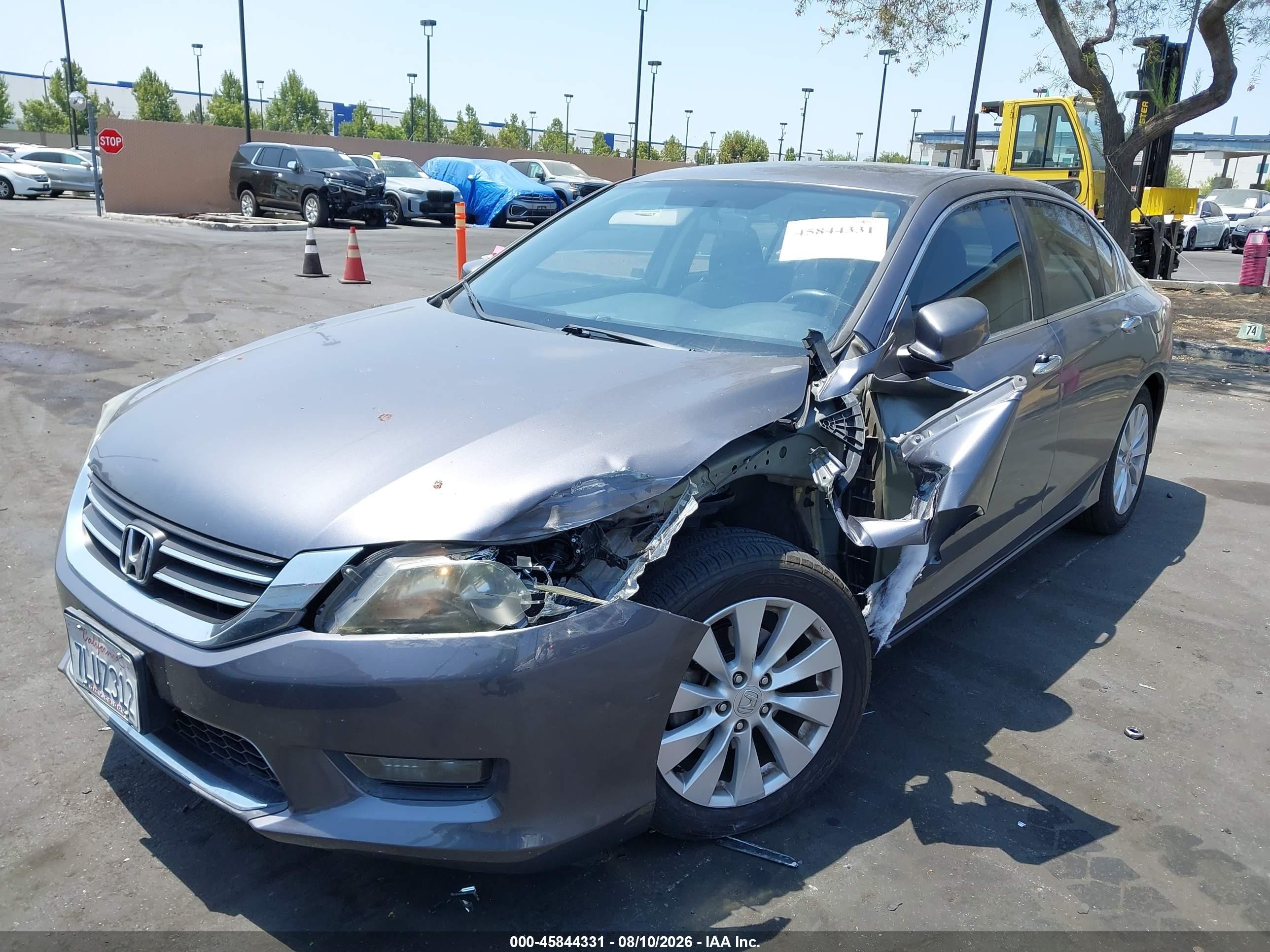 2015 Honda Accord Ex Gray vin: 1HGCR2F71FA203356