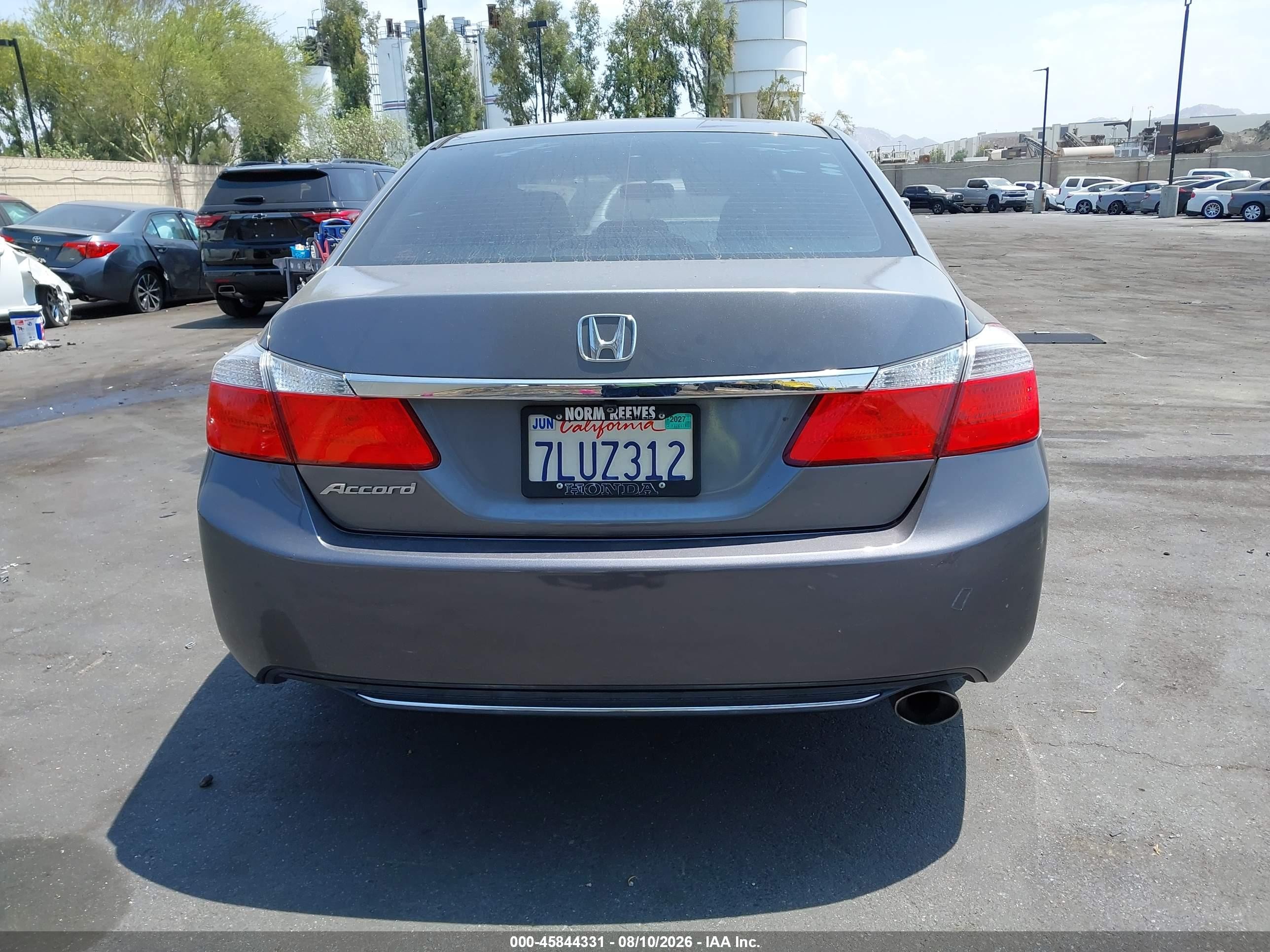 2015 Honda Accord Ex Gray vin: 1HGCR2F71FA203356