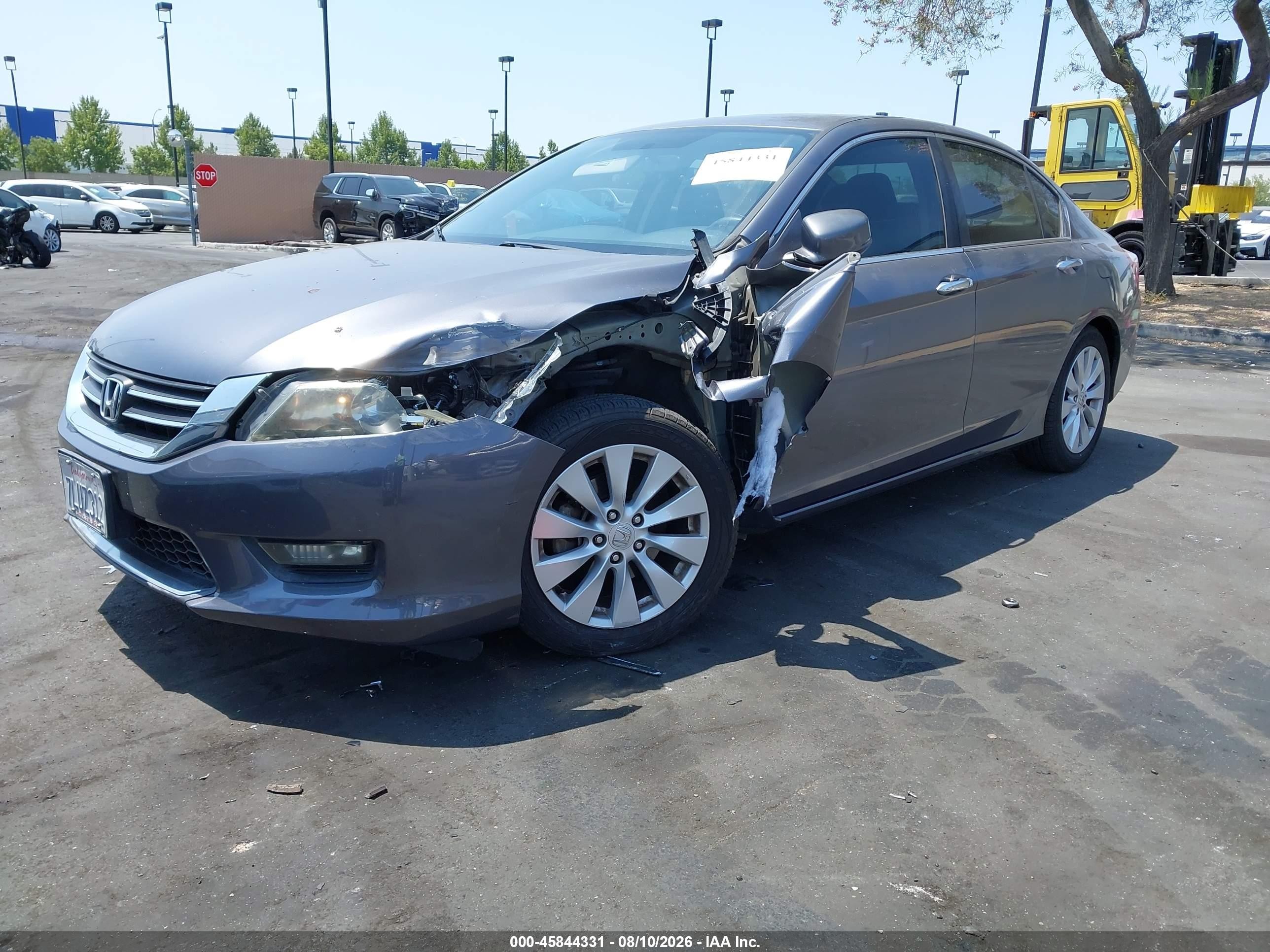 2015 Honda Accord Ex Gray vin: 1HGCR2F71FA203356