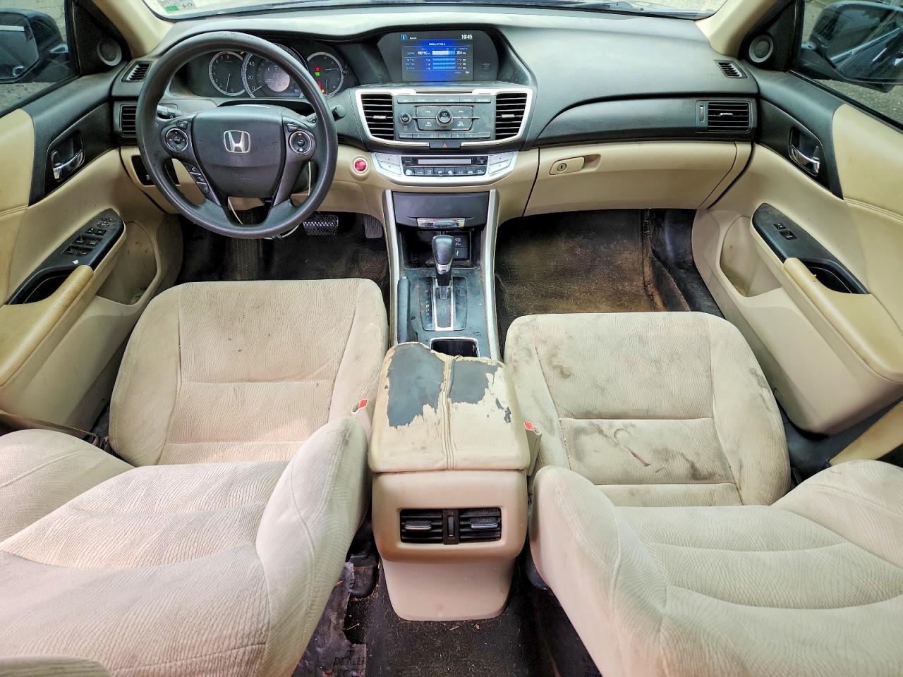 2015 Honda Accord Ex Черный vin: 1HGCR2F71FA220853