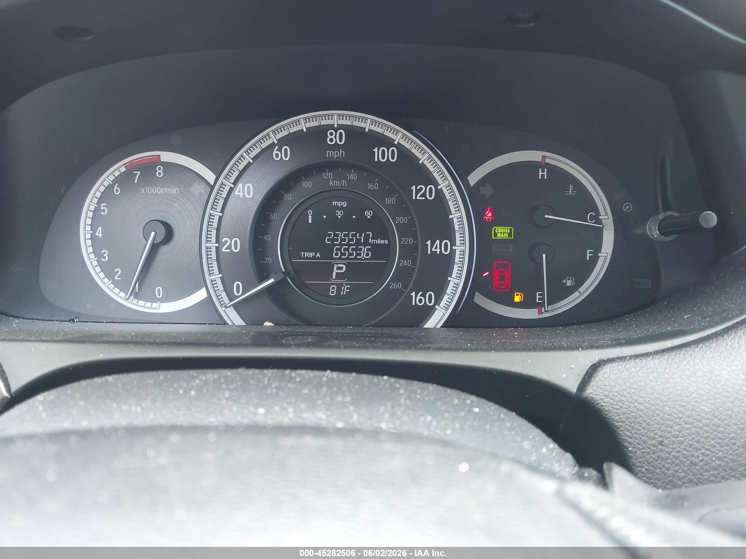 2016 Honda Accord Ex Черный vin: 1HGCR2F71GA090820
