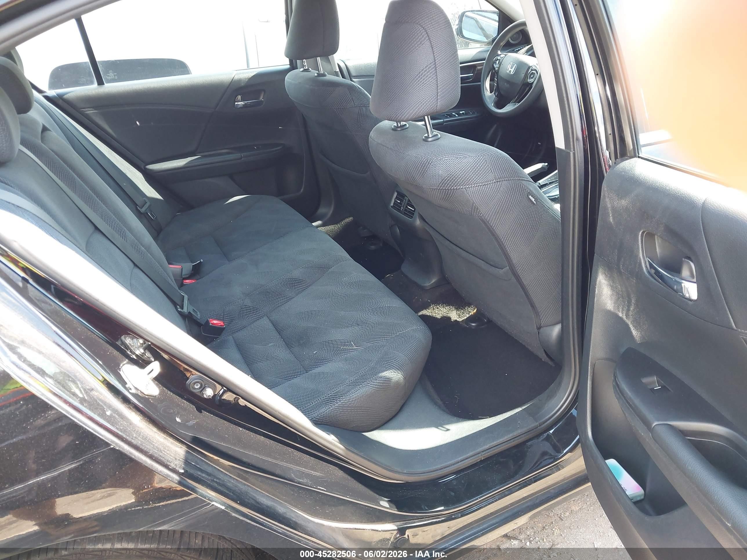 2016 Honda Accord Ex Черный vin: 1HGCR2F71GA090820