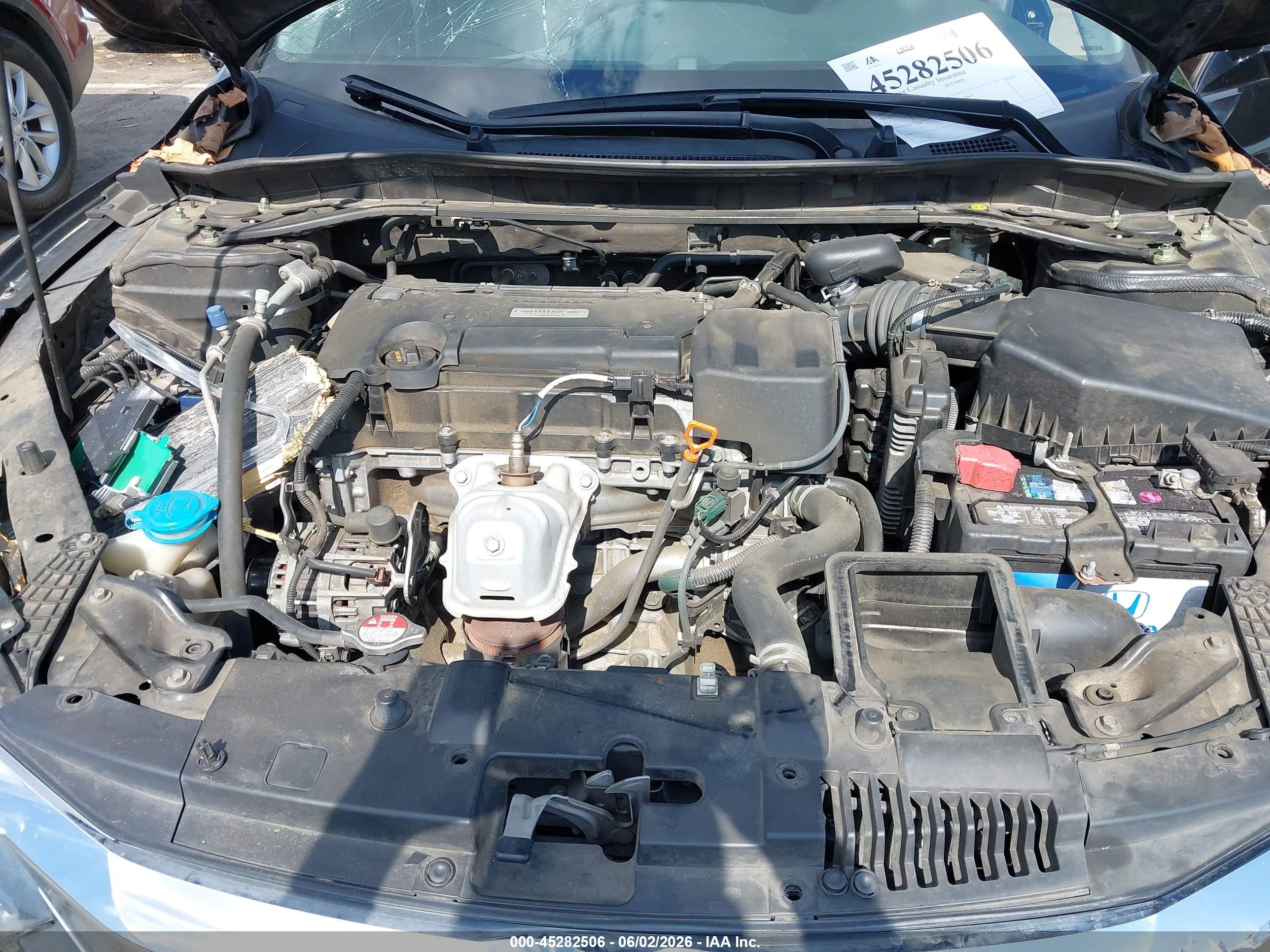 2016 Honda Accord Ex Черный vin: 1HGCR2F71GA090820