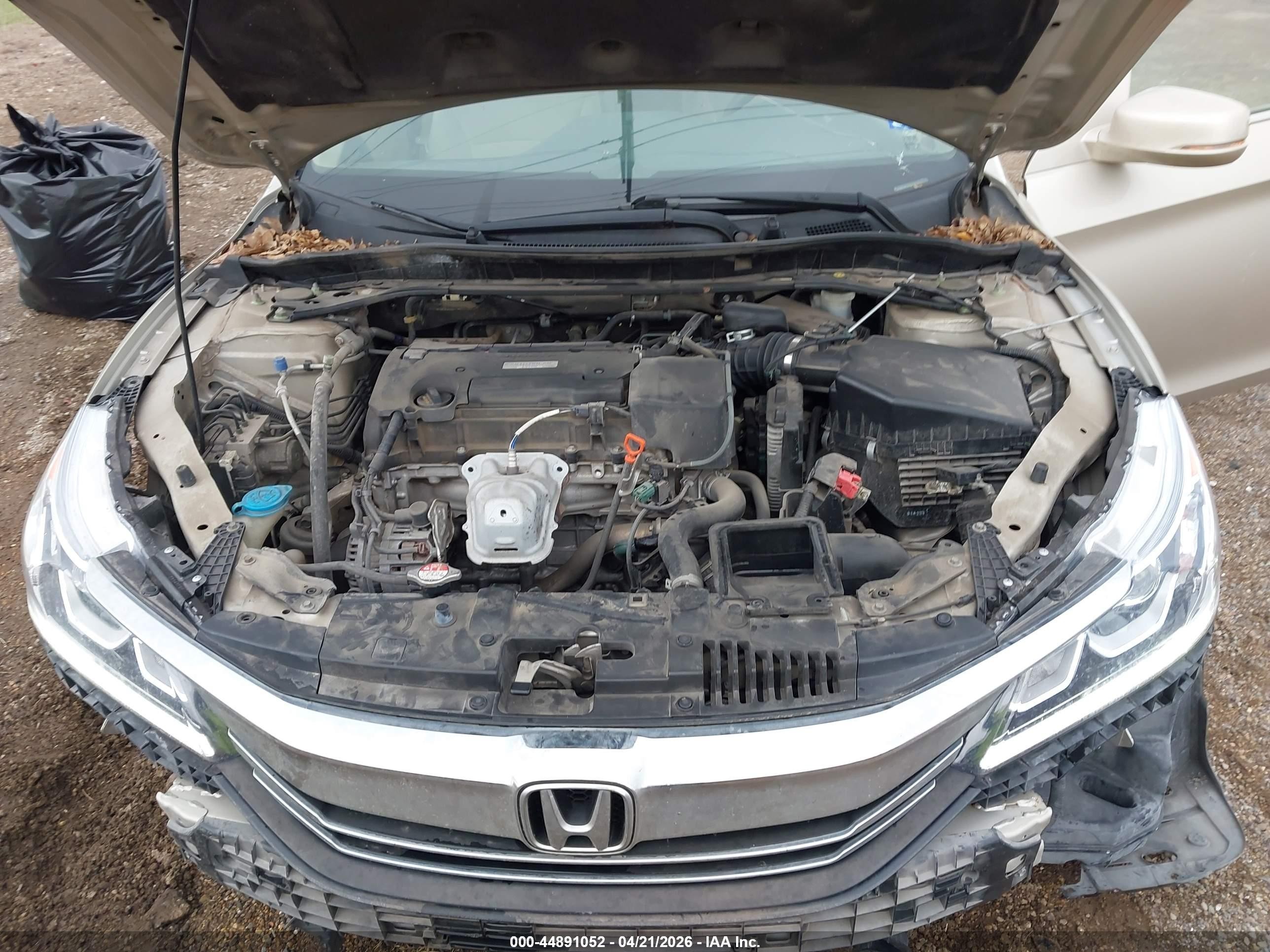 2016 Honda Accord Ex Бежевый vin: 1HGCR2F71GA124450
