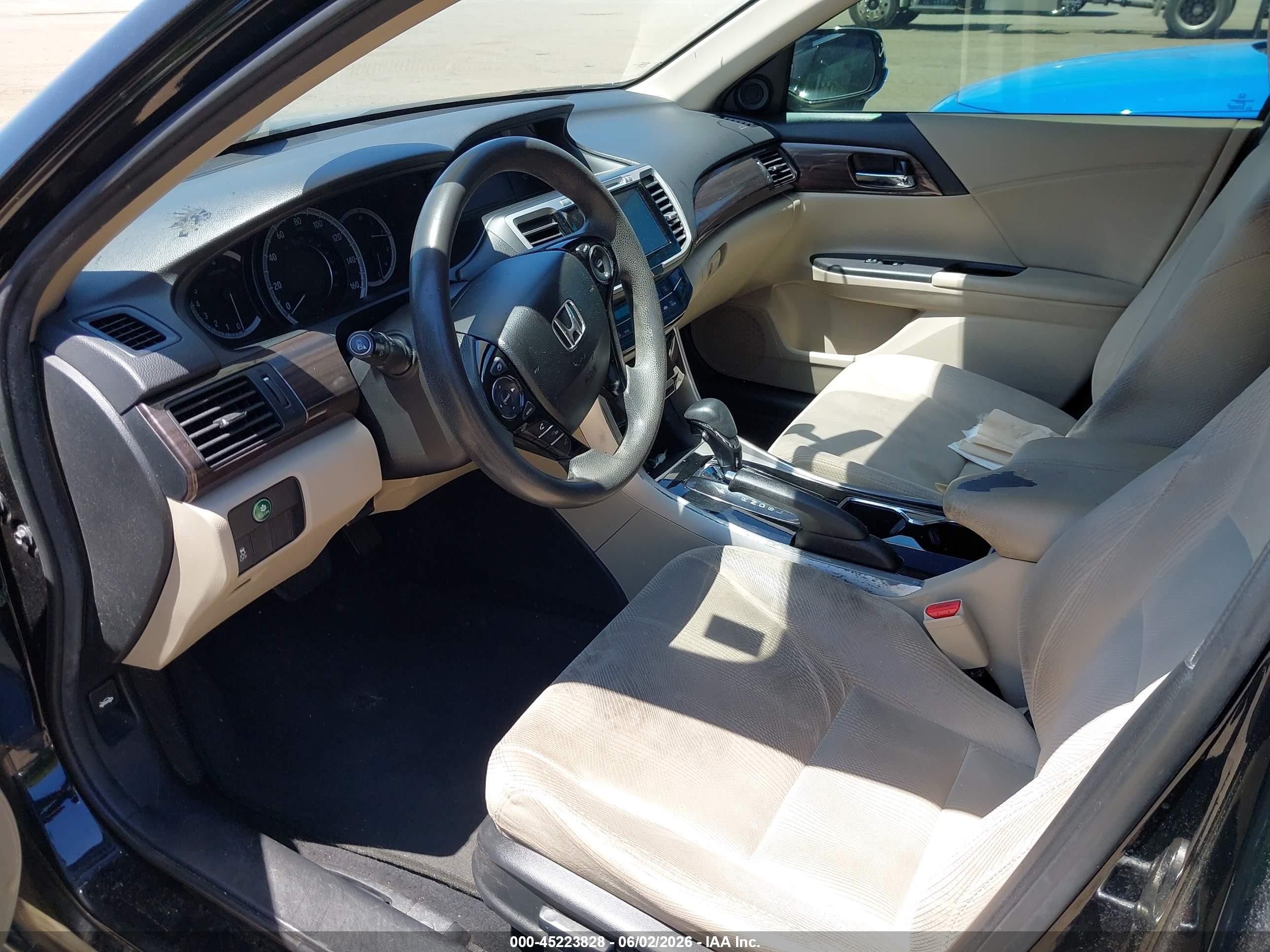 2017 Honda Accord Ex Black vin: 1HGCR2F71HA300396