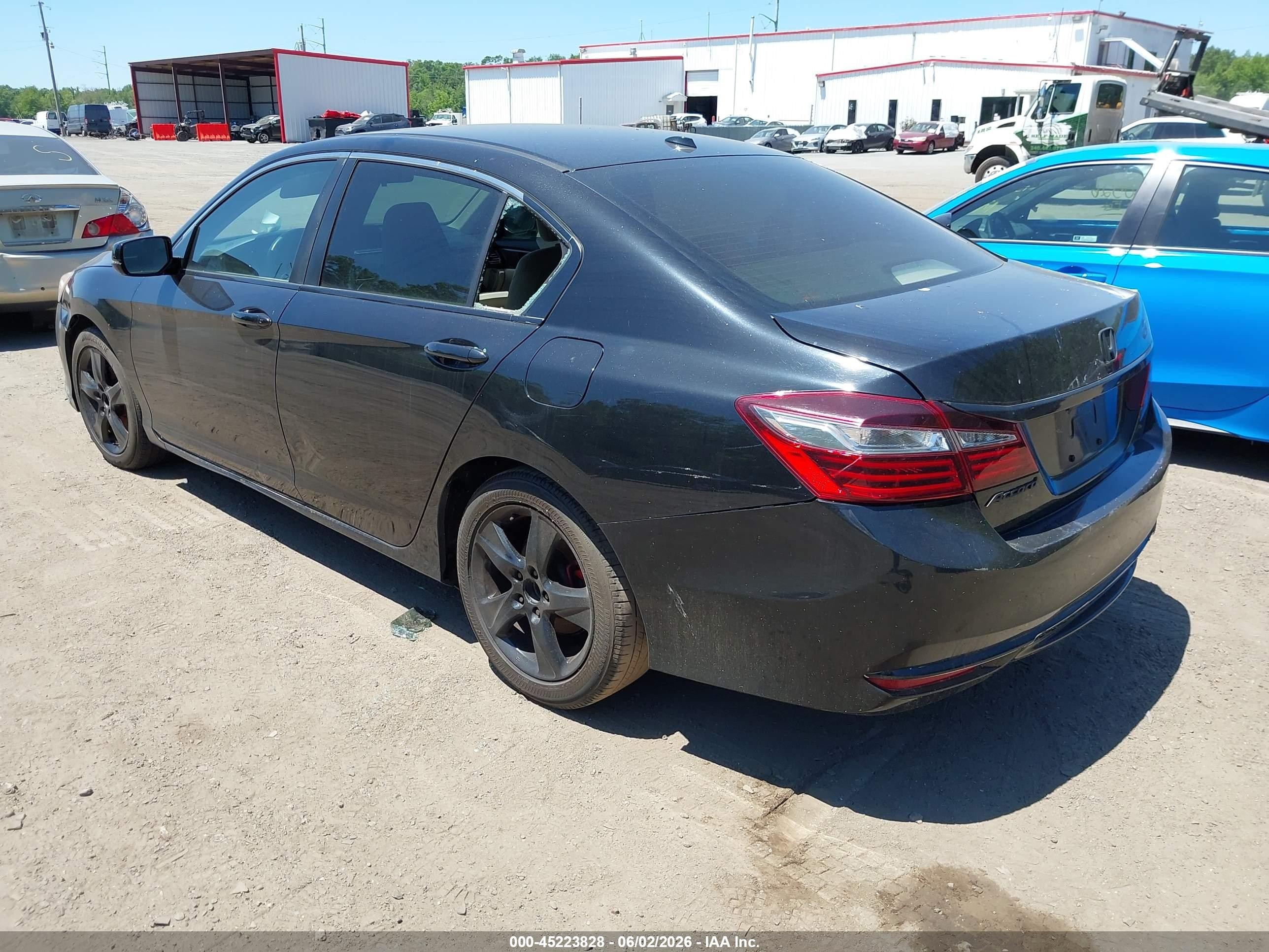 2017 Honda Accord Ex Black vin: 1HGCR2F71HA300396