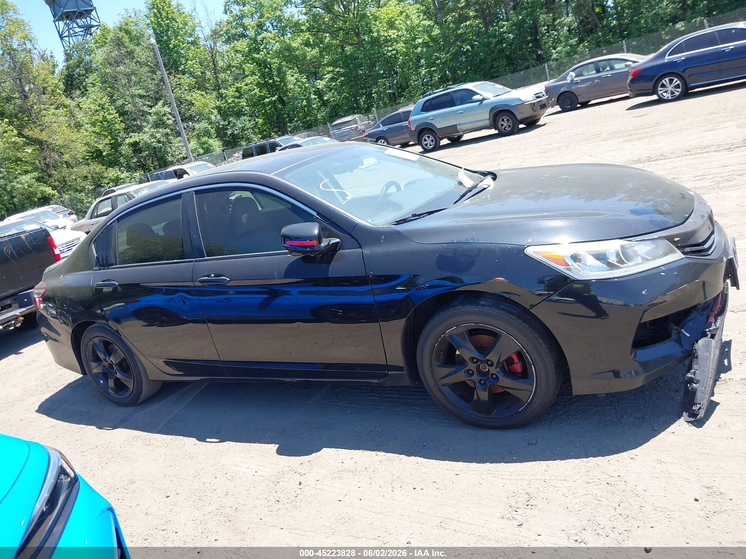 2017 Honda Accord Ex Black vin: 1HGCR2F71HA300396