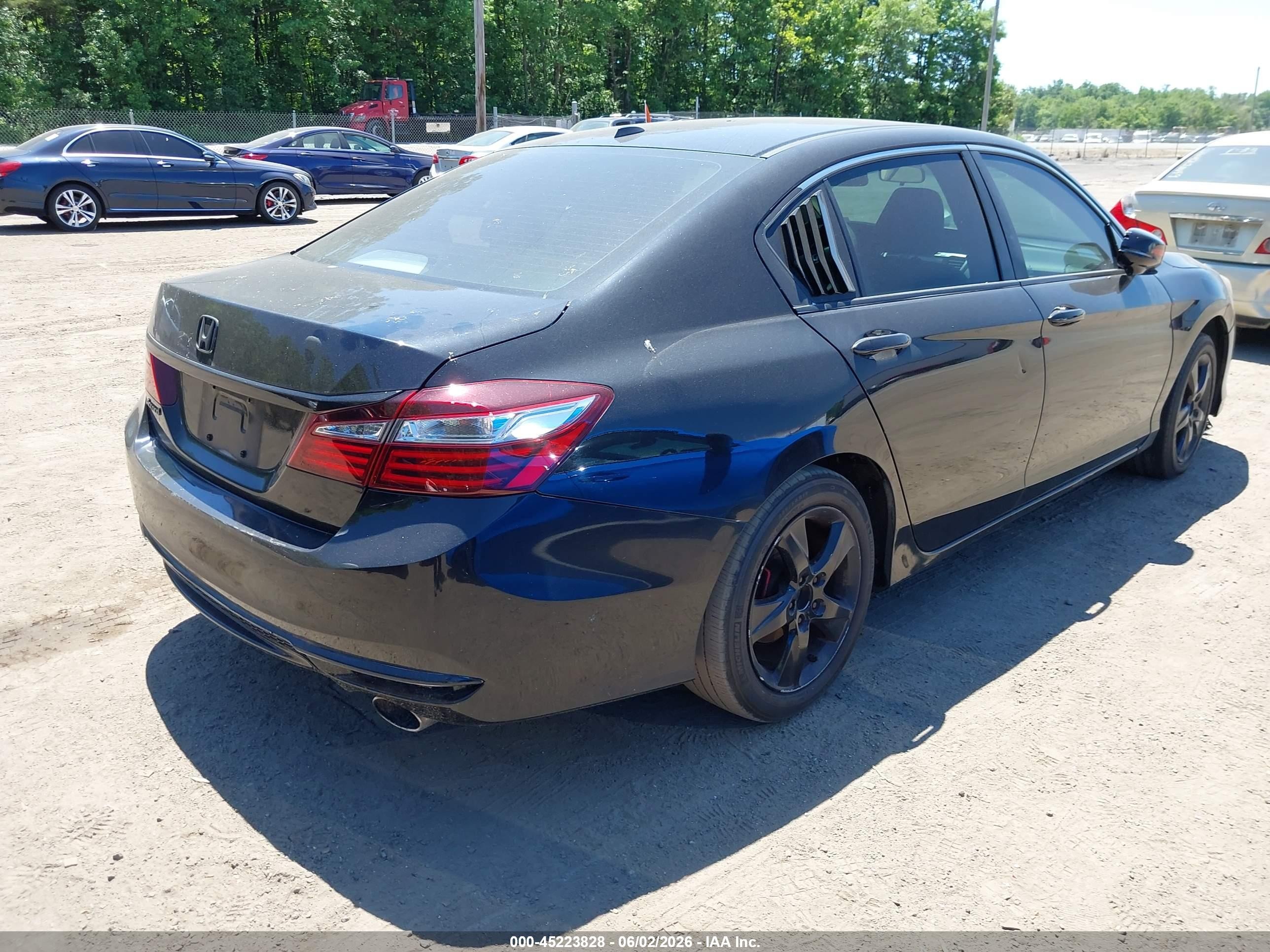 2017 Honda Accord Ex Black vin: 1HGCR2F71HA300396