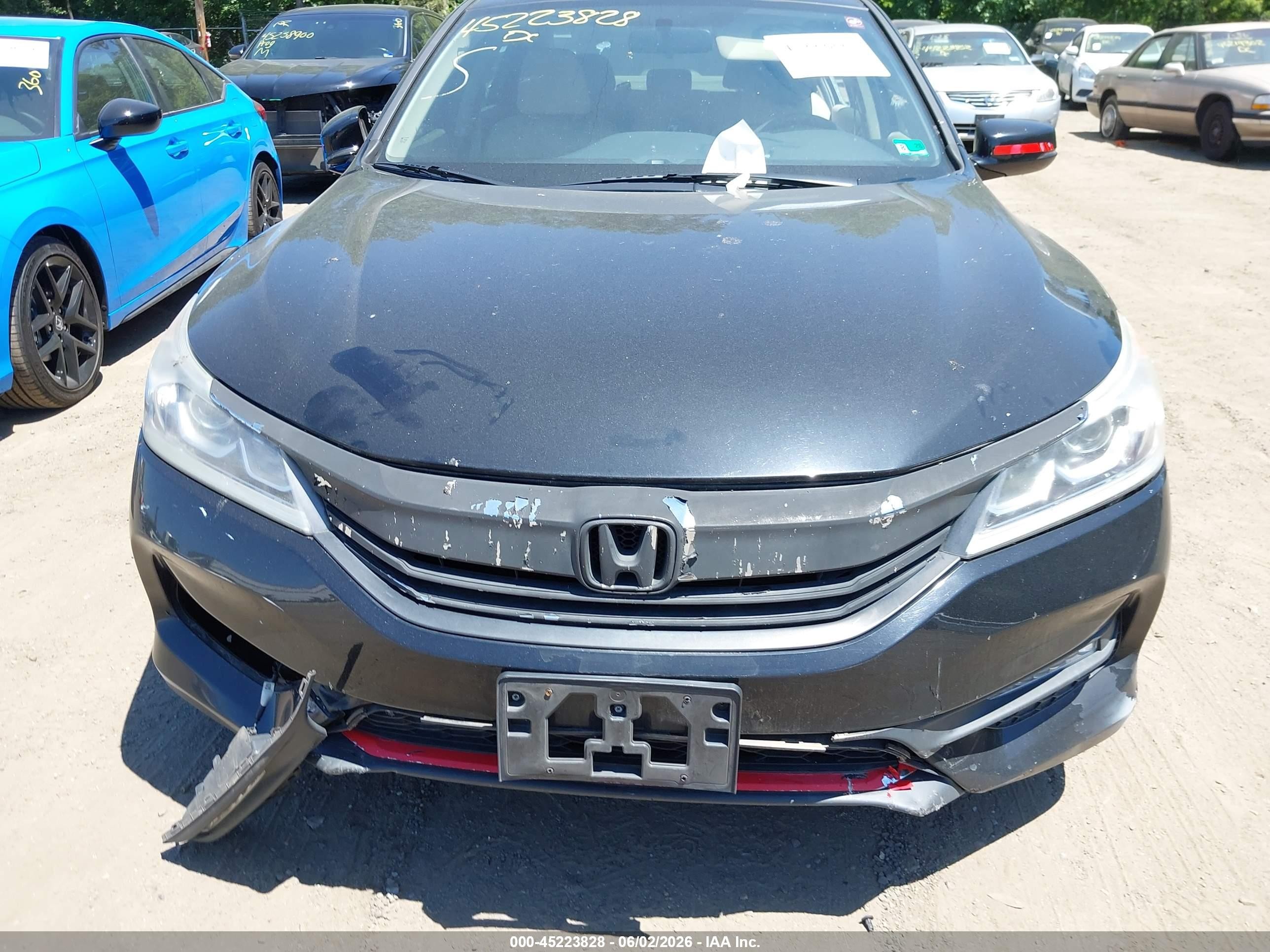 2017 Honda Accord Ex Black vin: 1HGCR2F71HA300396