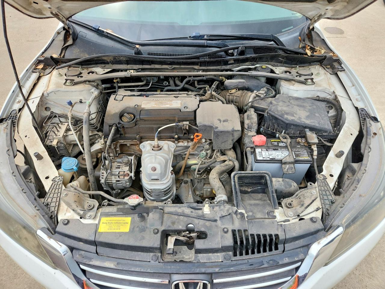 2013 Honda Accord Ex White vin: 1HGCR2F72DA031190