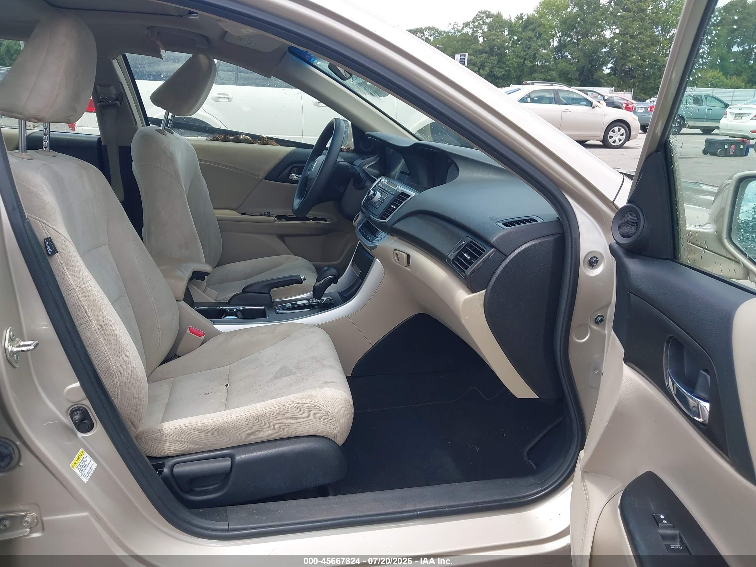 2013 Honda Accord Ex Tan vin: 1HGCR2F72DA086612