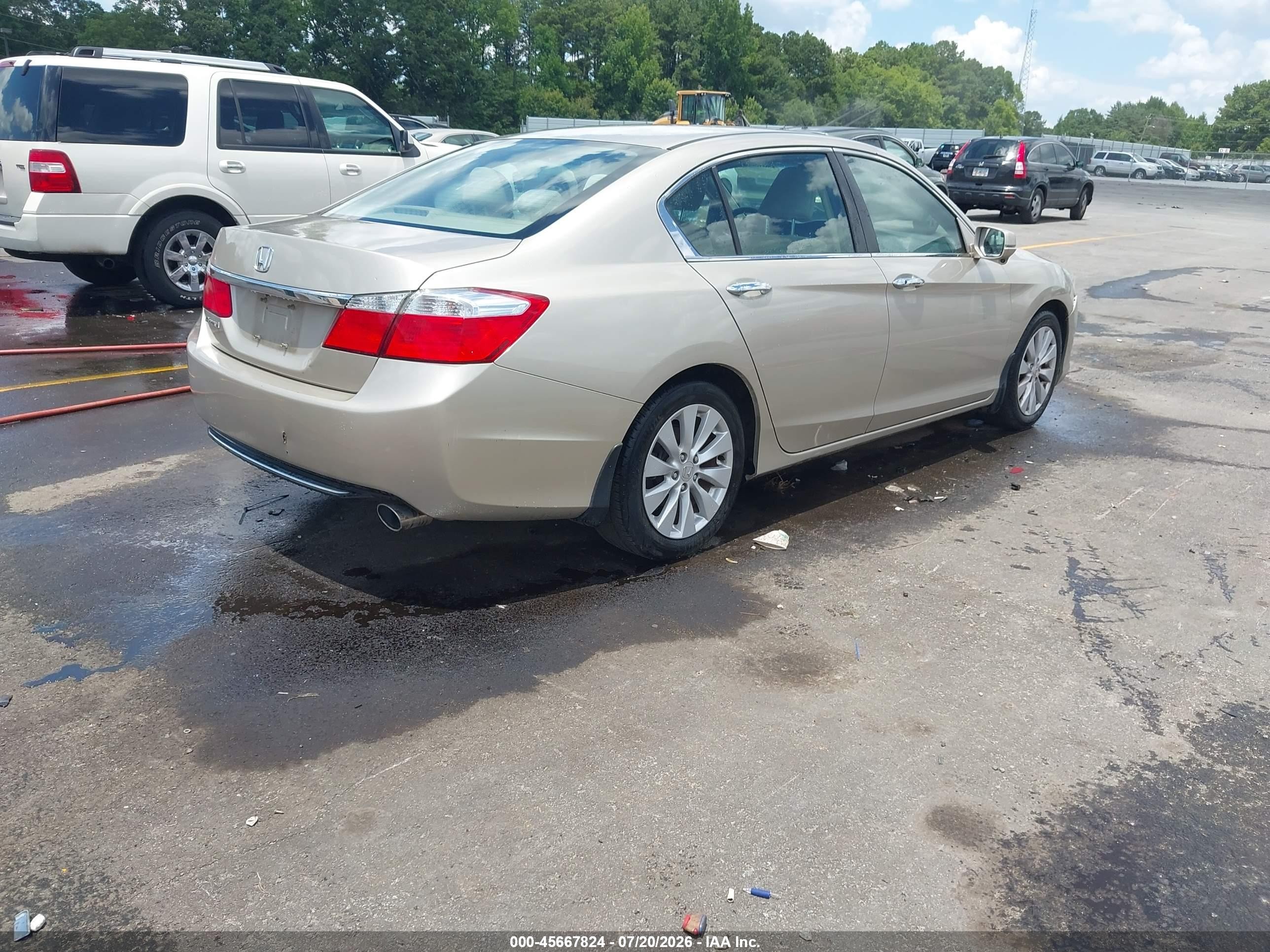 2013 Honda Accord Ex Tan vin: 1HGCR2F72DA086612