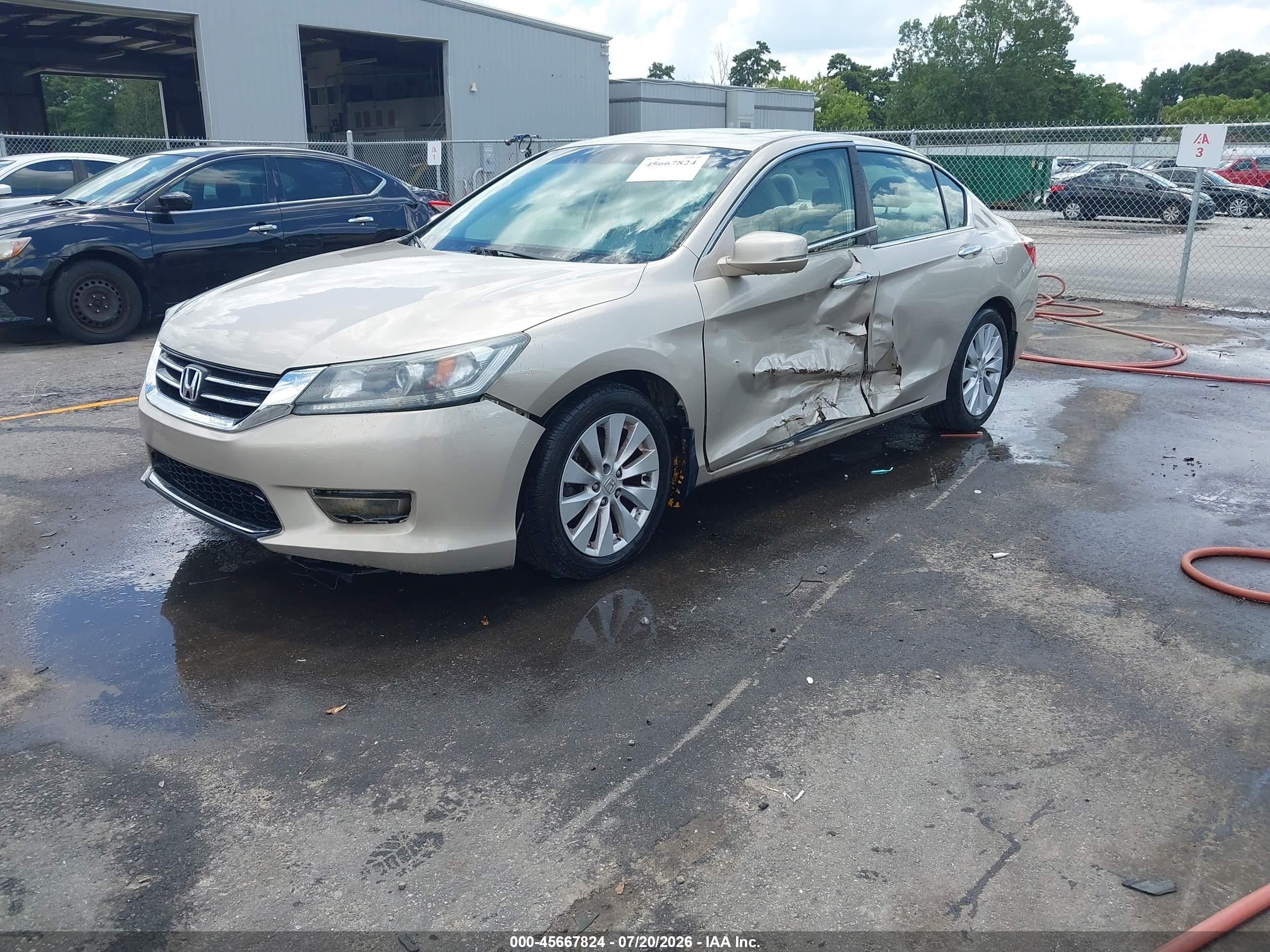 2013 Honda Accord Ex Tan vin: 1HGCR2F72DA086612