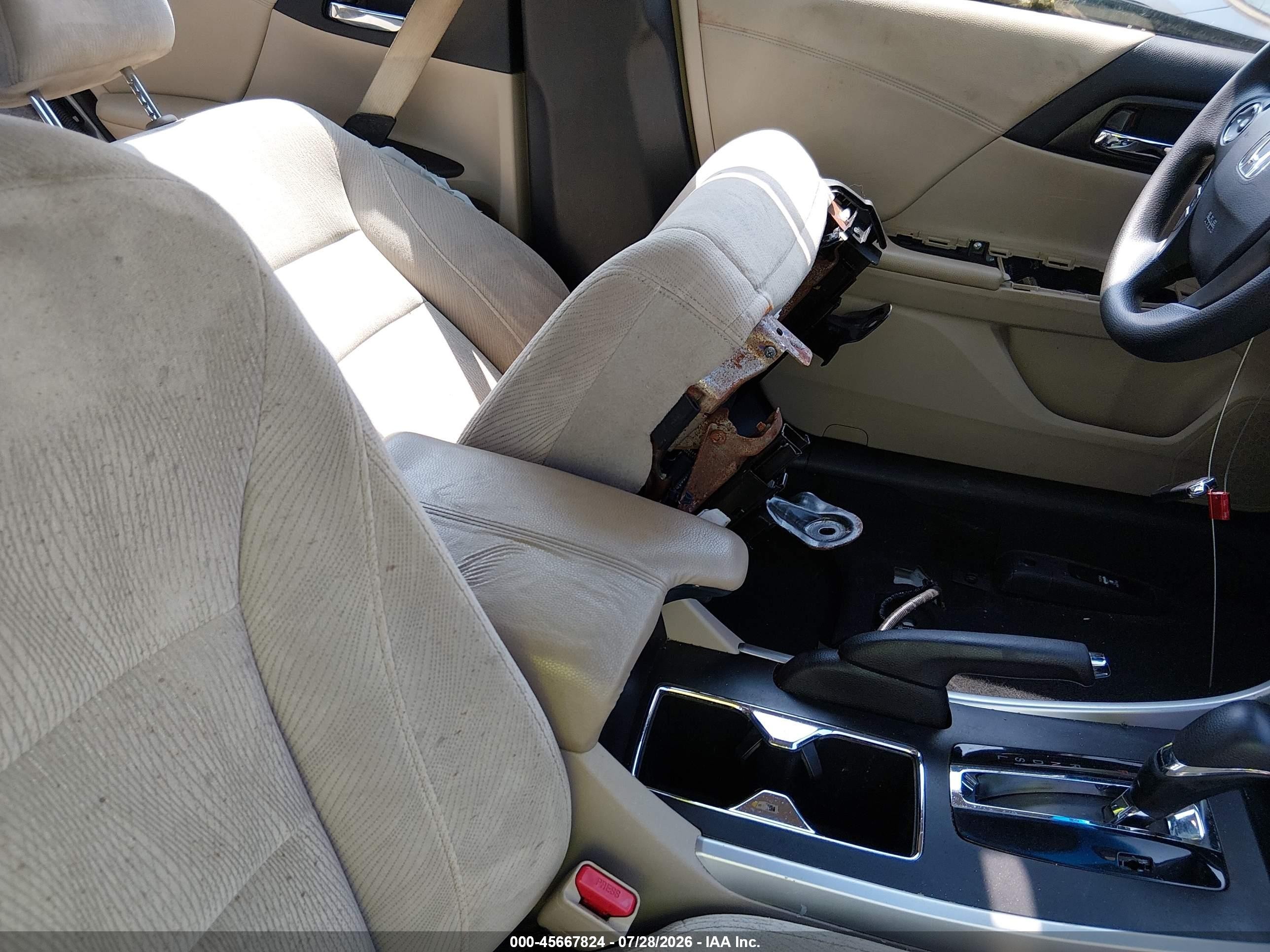 2013 Honda Accord Ex Tan vin: 1HGCR2F72DA086612