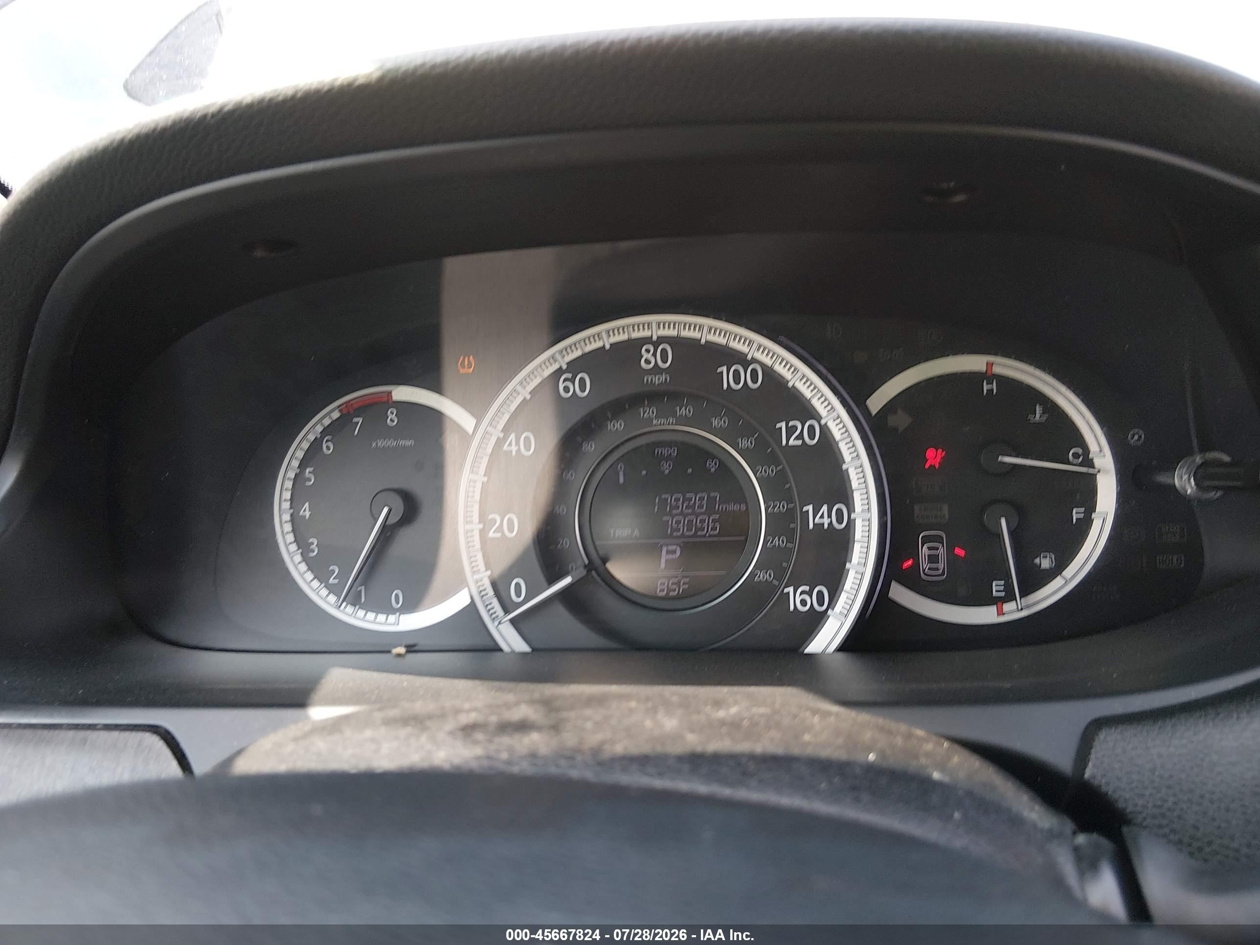 2013 Honda Accord Ex Tan vin: 1HGCR2F72DA086612