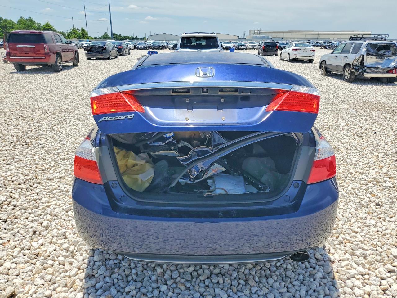2013 Honda Accord Ex Blue vin: 1HGCR2F72DA103540