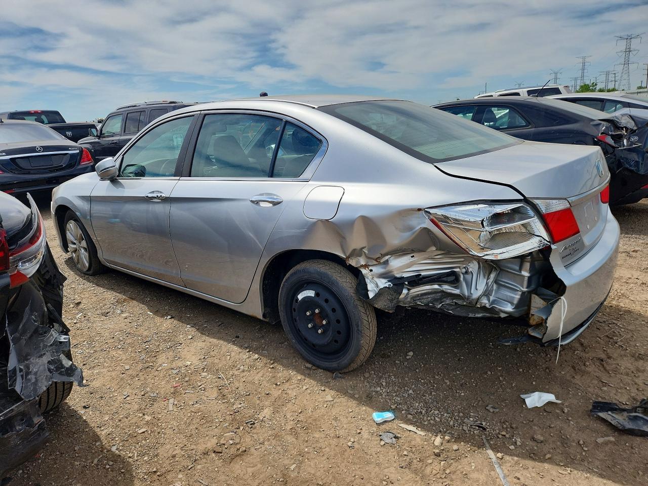 2013 Honda Accord Ex Серебряный vin: 1HGCR2F72DA158781