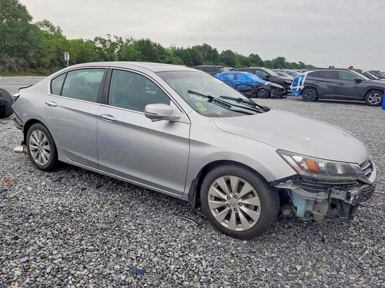 2013 Honda Accord Ex Silver vin: 1HGCR2F72DA228716