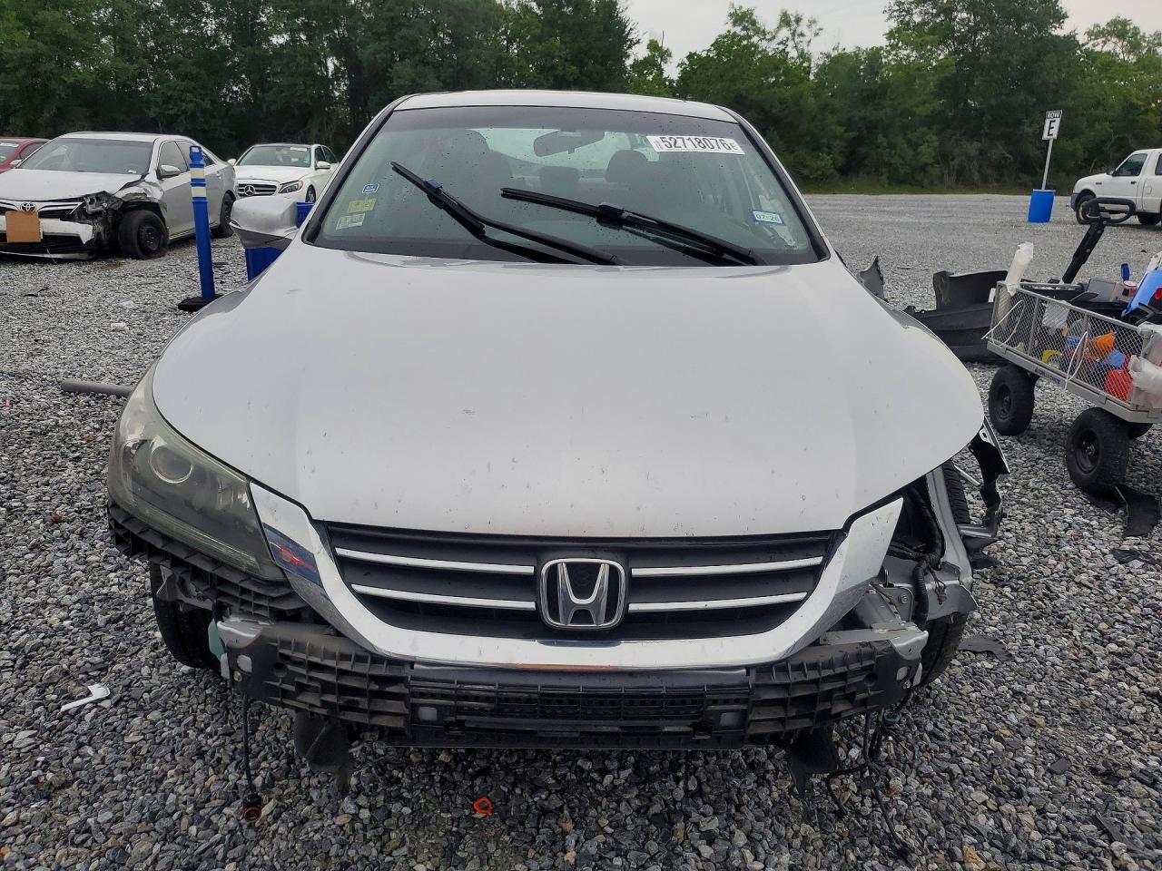 2013 Honda Accord Ex Silver vin: 1HGCR2F72DA228716