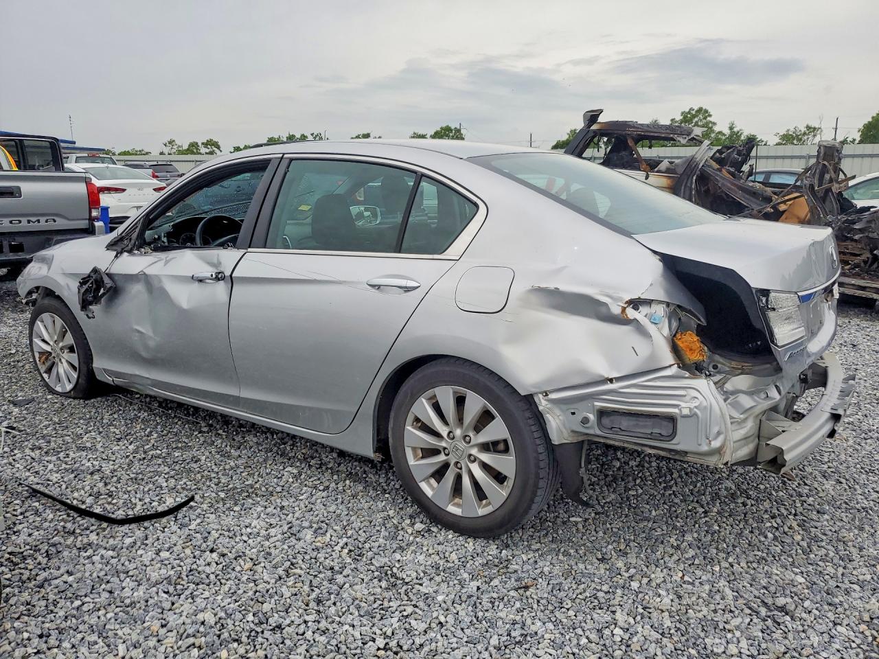 2013 Honda Accord Ex Silver vin: 1HGCR2F72DA228716