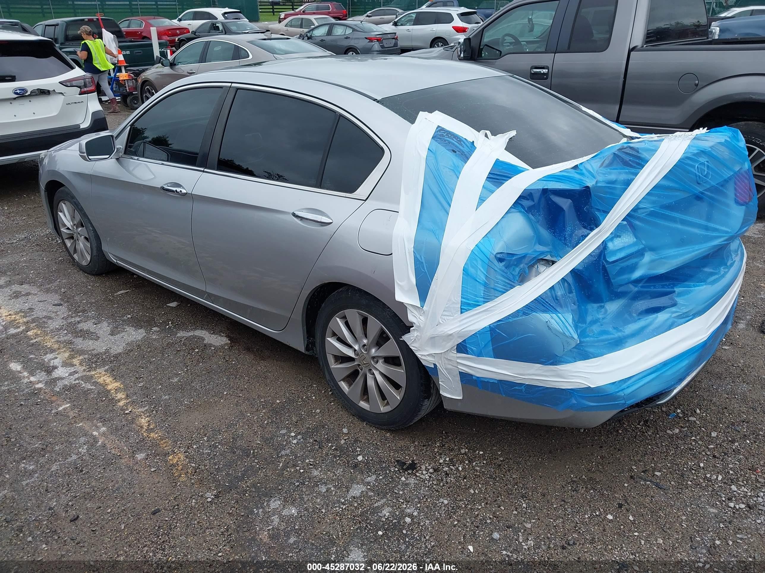 2013 Honda Accord Ex Серебряный vin: 1HGCR2F72DA278516
