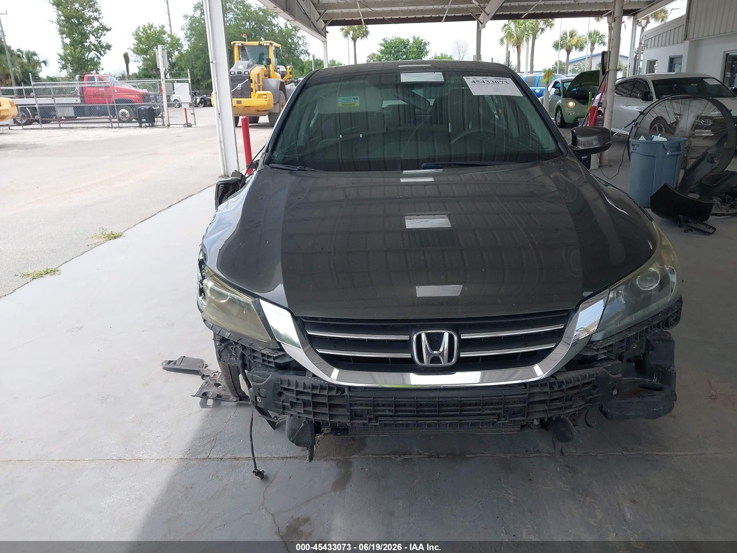 2014 Honda Accord Ex Gray vin: 1HGCR2F72EA003455