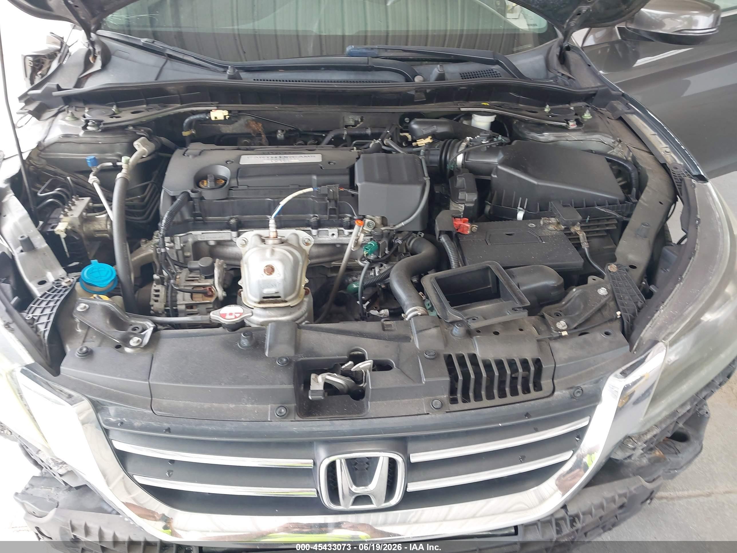 2014 Honda Accord Ex Gray vin: 1HGCR2F72EA003455