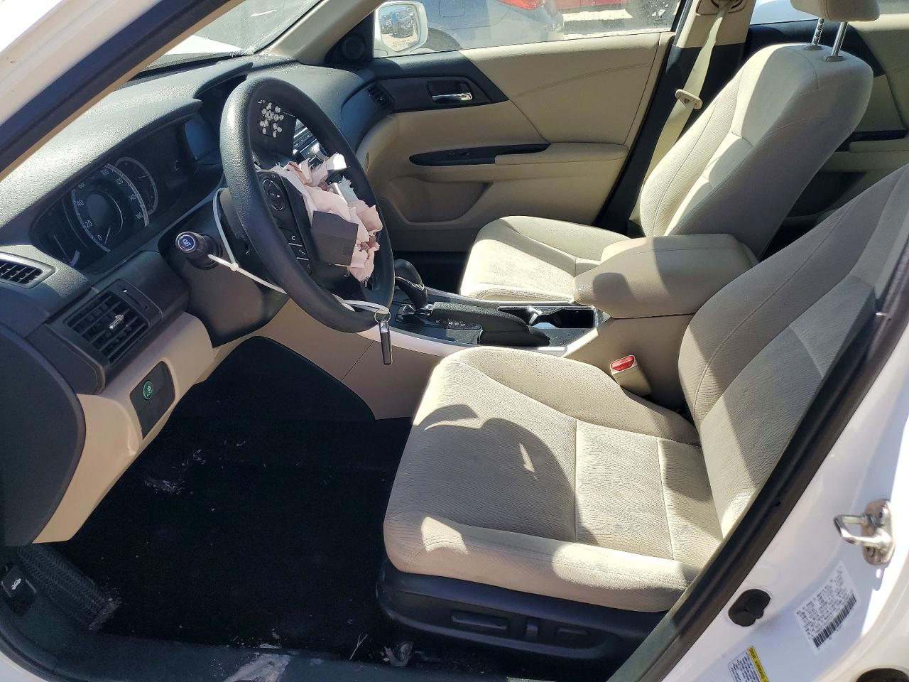 2014 Honda Accord Ex White vin: 1HGCR2F72EA023091