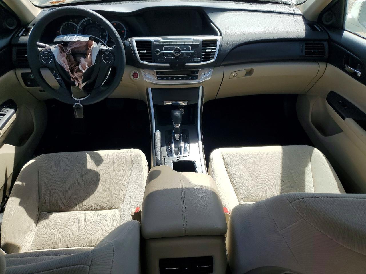 2014 Honda Accord Ex White vin: 1HGCR2F72EA023091