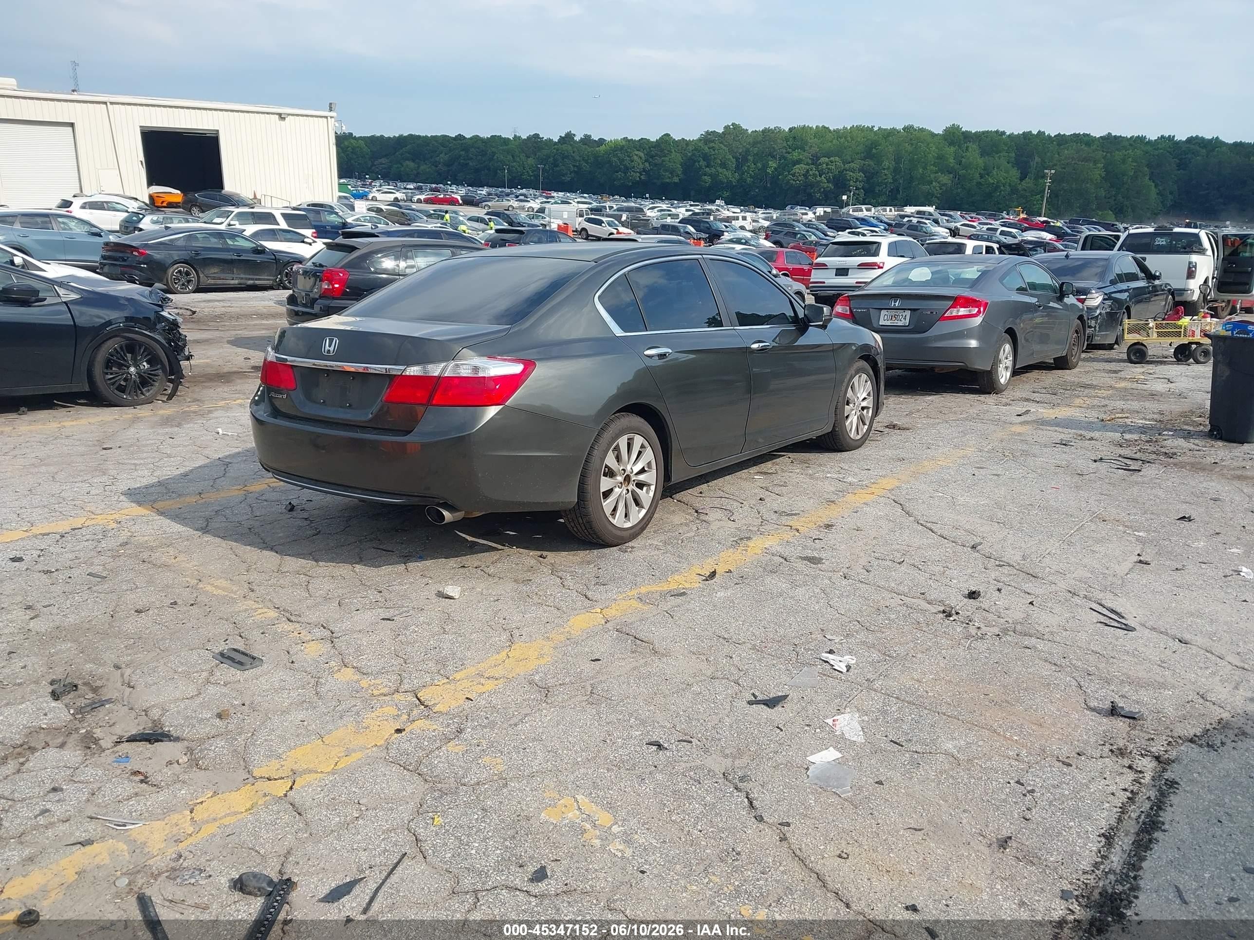 2014 Honda Accord Ex Champagne vin: 1HGCR2F72EA092055