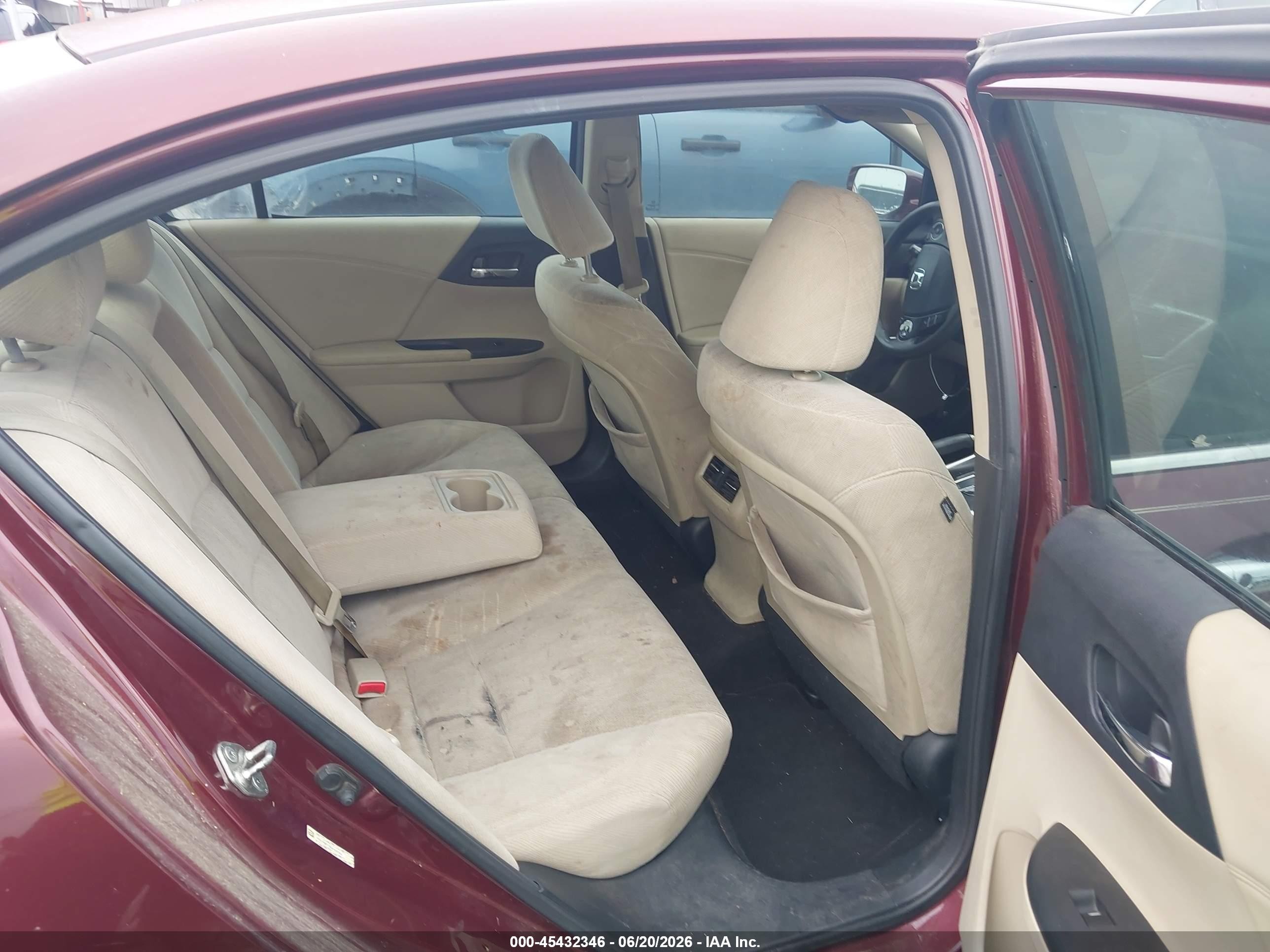 2014 Honda Accord Ex Maroon vin: 1HGCR2F72EA142064