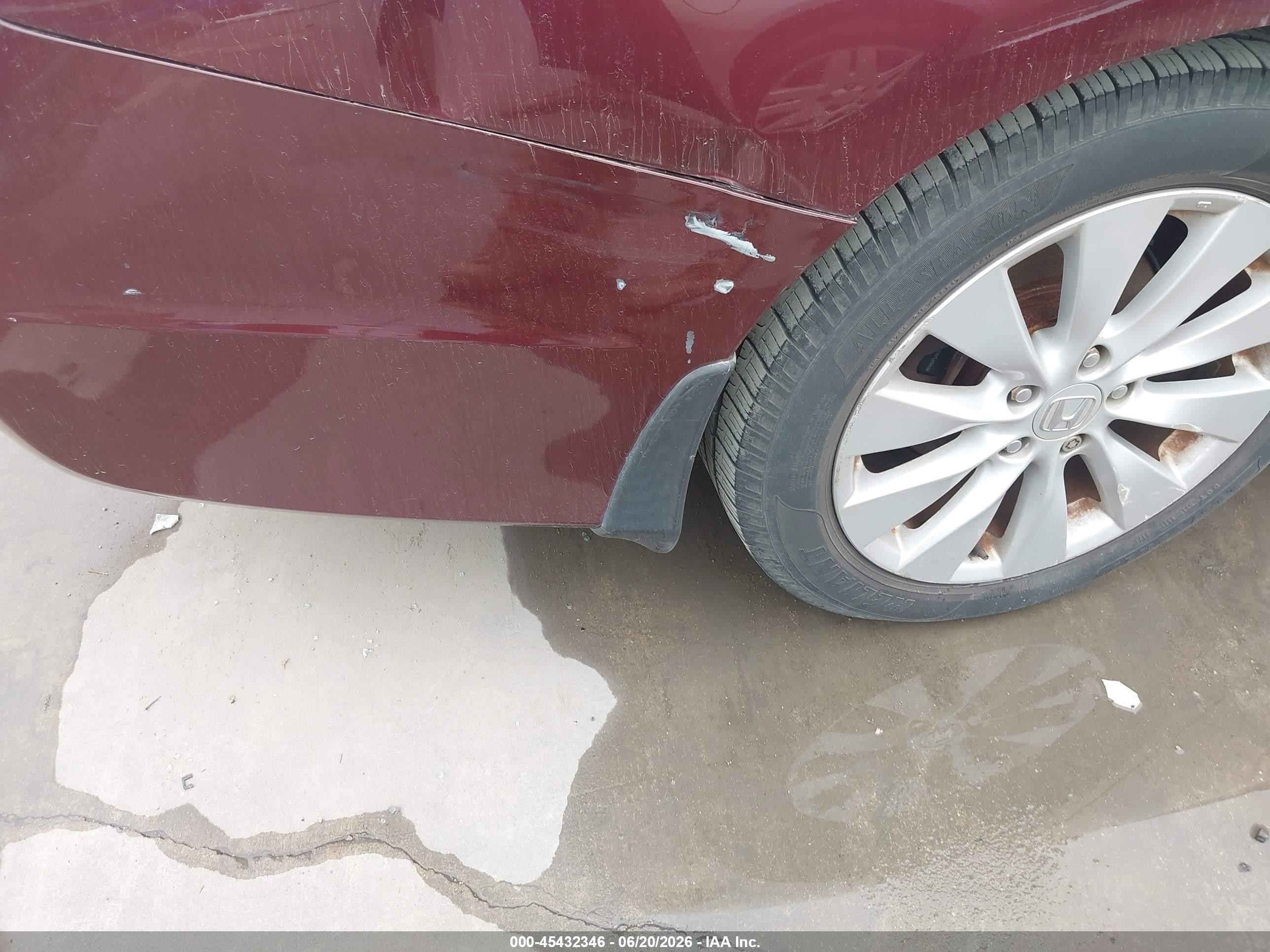 2014 Honda Accord Ex Maroon vin: 1HGCR2F72EA142064